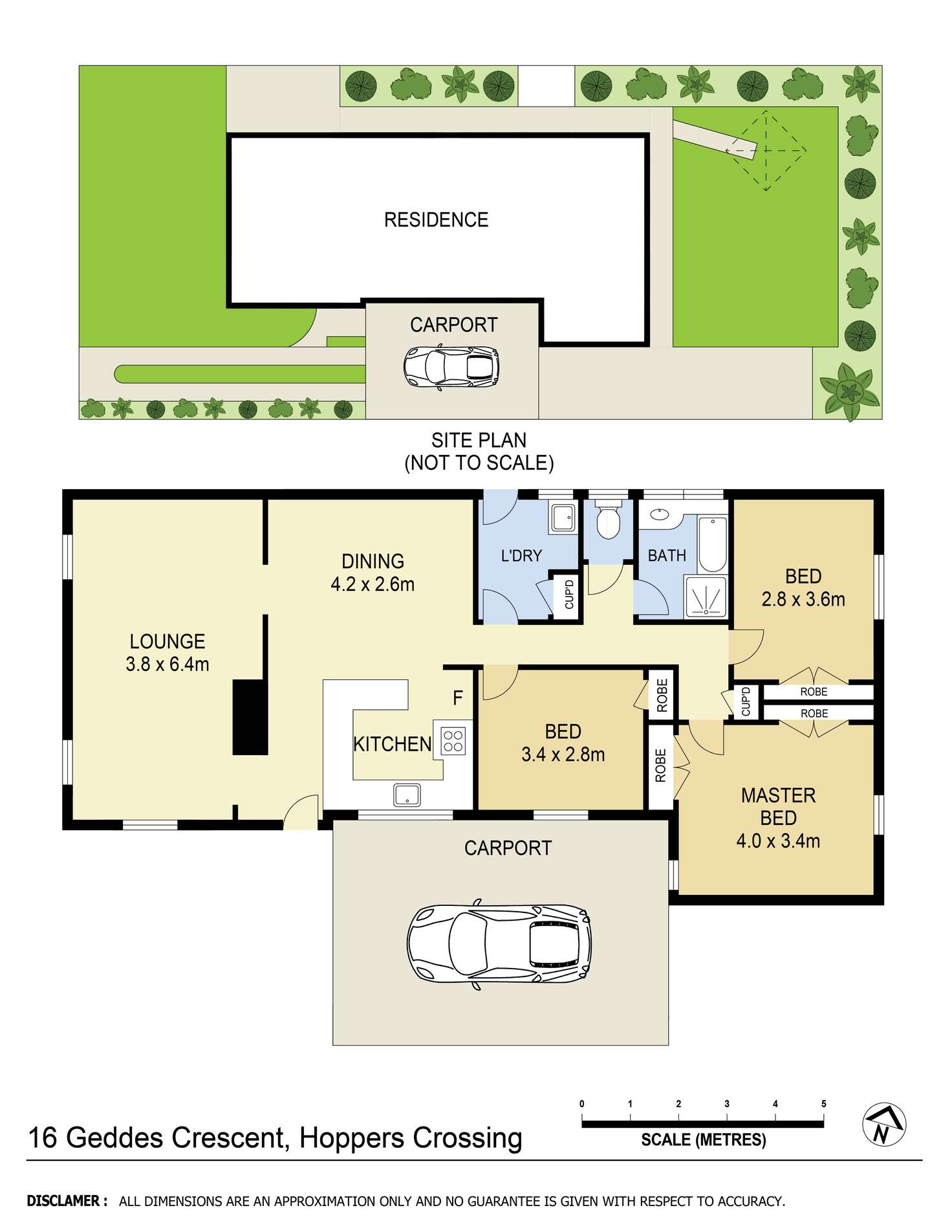 Floorplan of Homely house listing, 16 Geddes Crescent, Hoppers Crossing VIC 3029