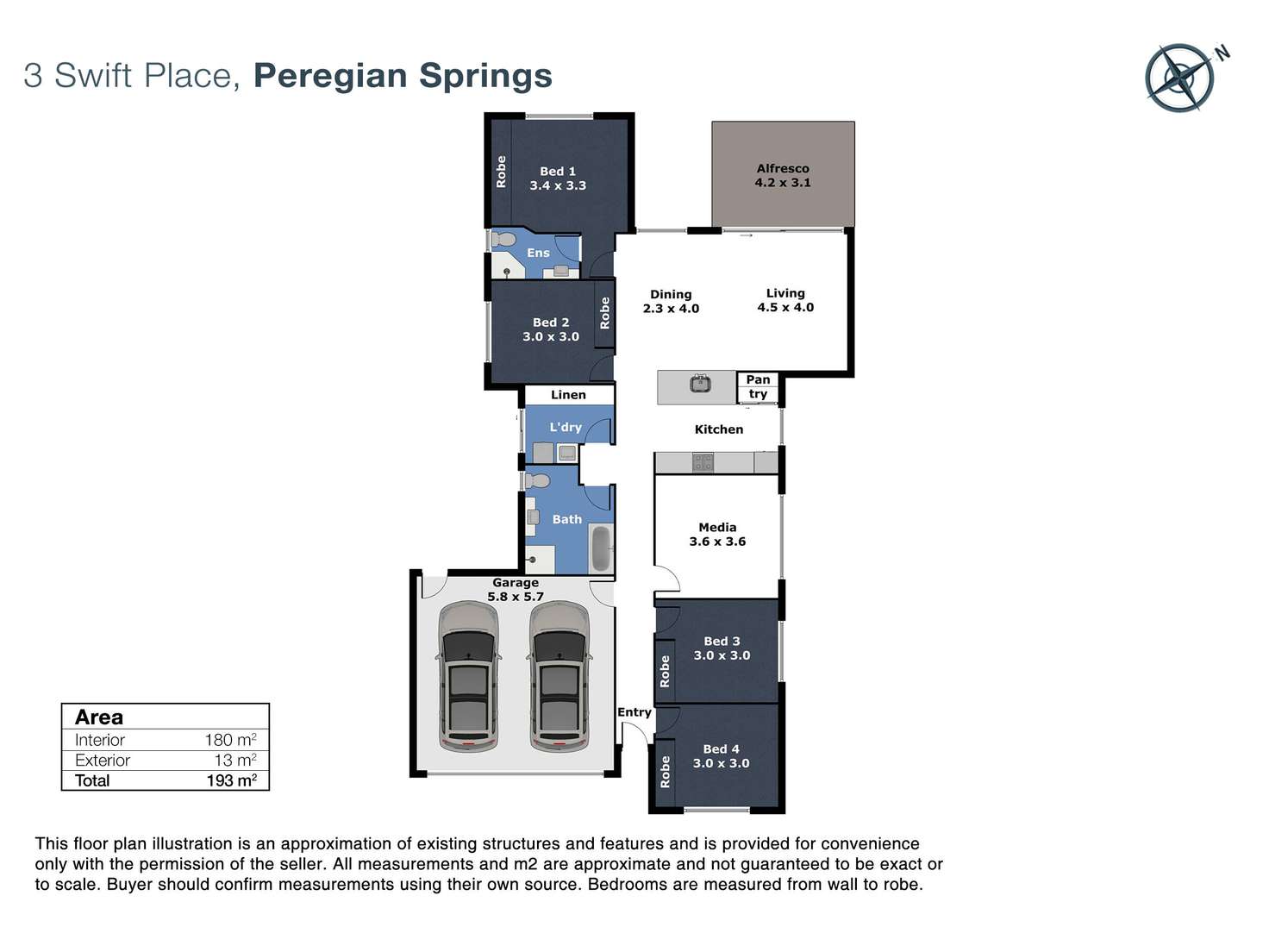 Floorplan of Homely unit listing, 3 Swift Place, Peregian Springs QLD 4573