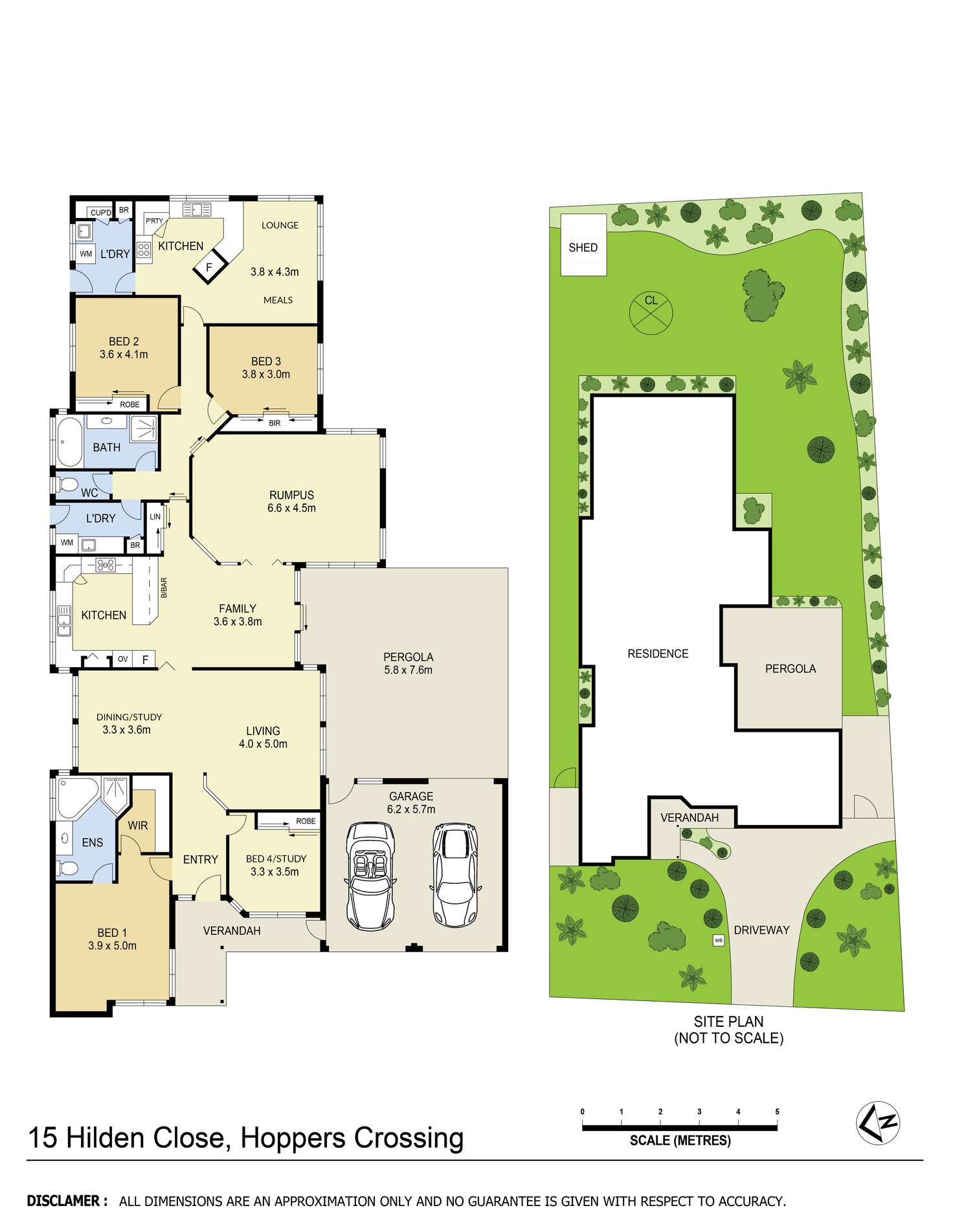 Floorplan of Homely house listing, 15 Hilden Close, Hoppers Crossing VIC 3029