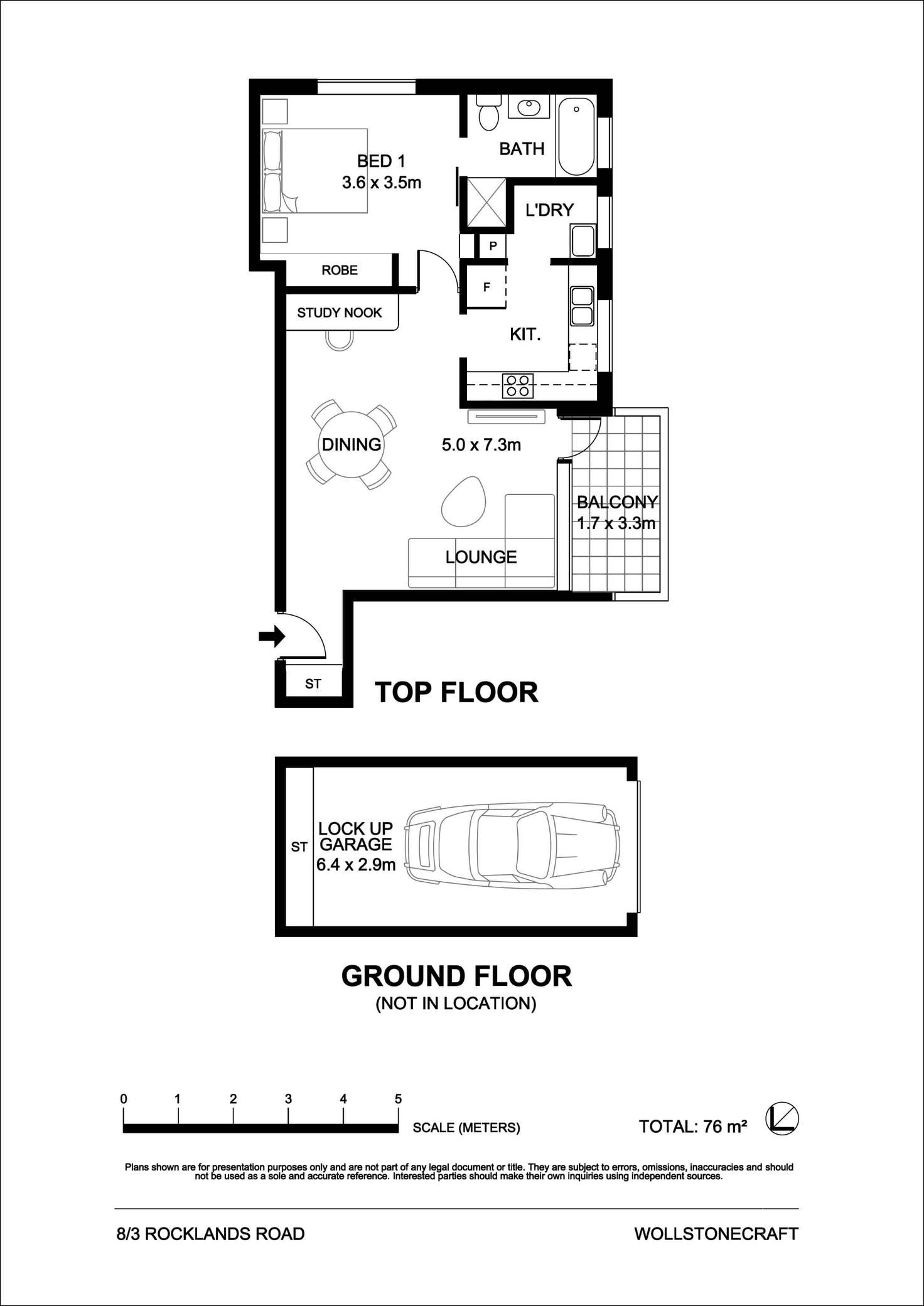 Floorplan of Homely apartment listing, 8/3 Rocklands Road, Wollstonecraft NSW 2065
