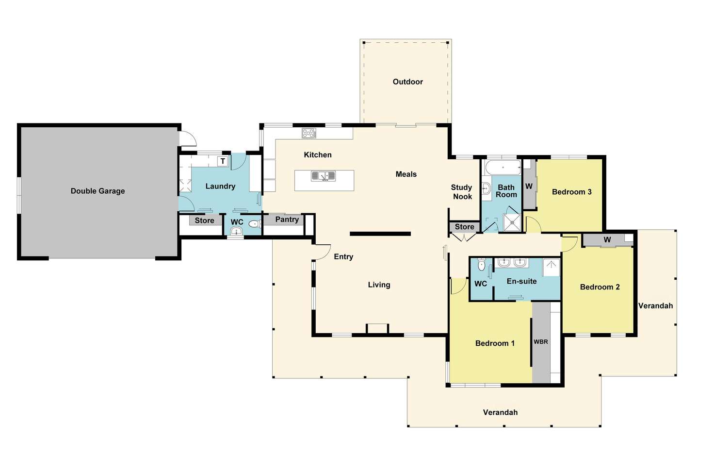 Floorplan of Homely house listing, 8 Grice Street, Carisbrook VIC 3464