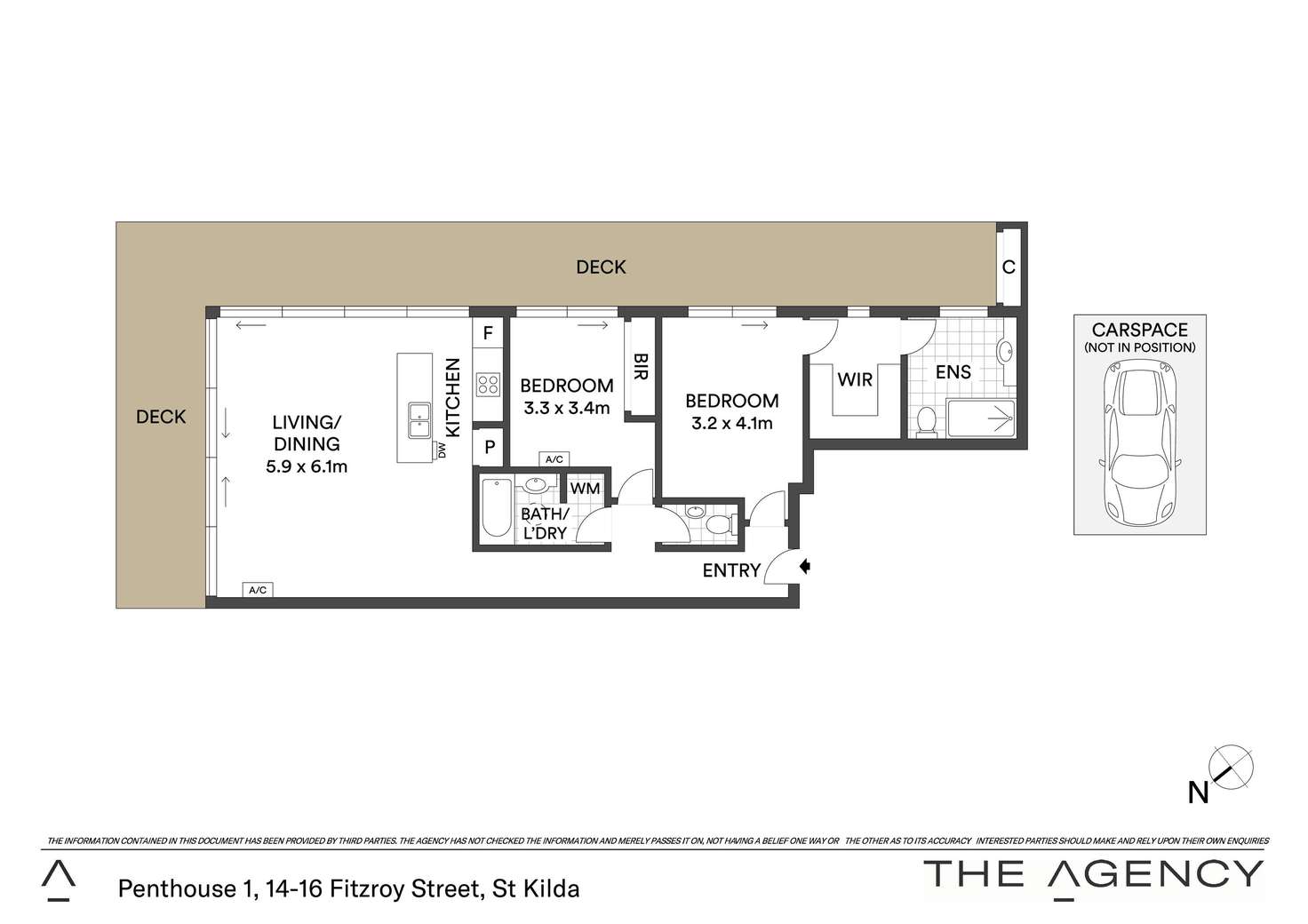 Floorplan of Homely apartment listing, 21-14 Fitzroy Street, St Kilda VIC 3182