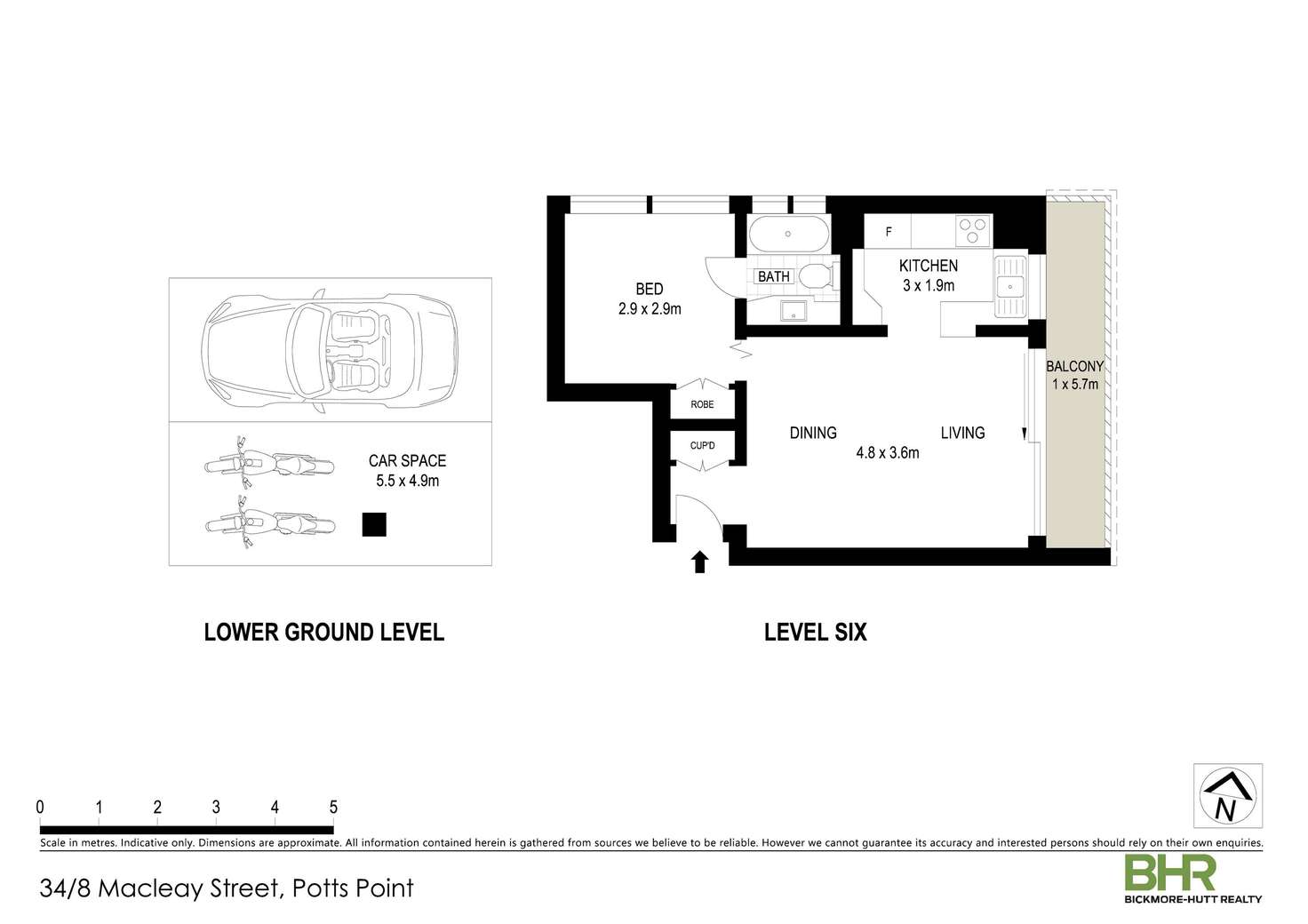 Floorplan of Homely apartment listing, 34/8 Macleay Street, Potts Point NSW 2011