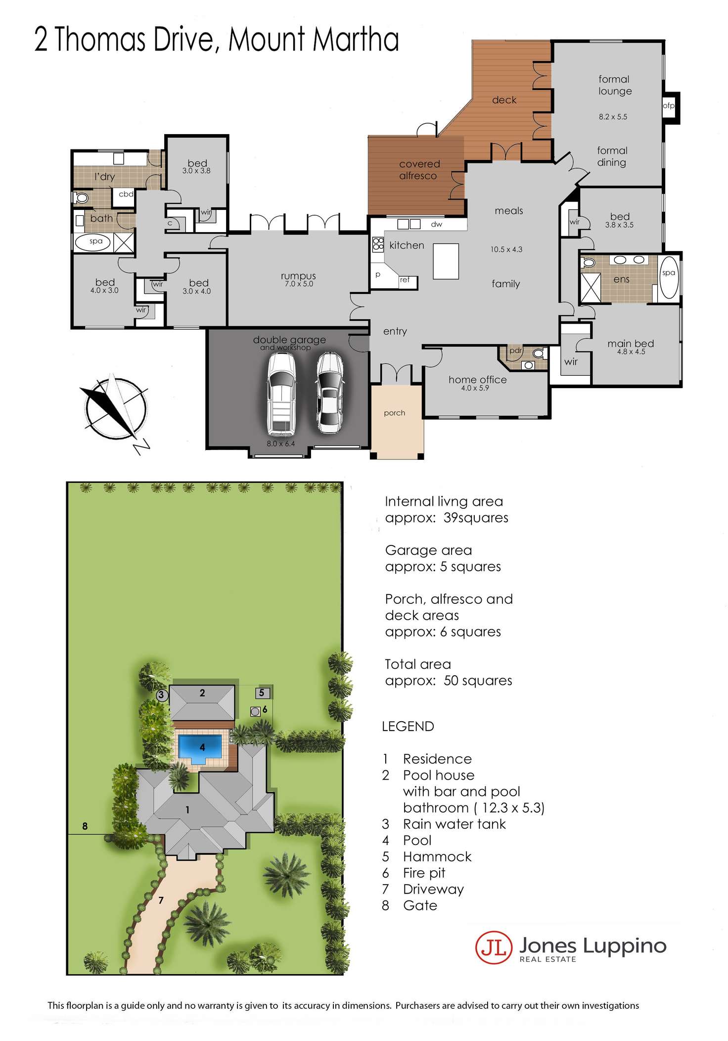 Floorplan of Homely house listing, 2 Thomas Drive, Mount Martha VIC 3934
