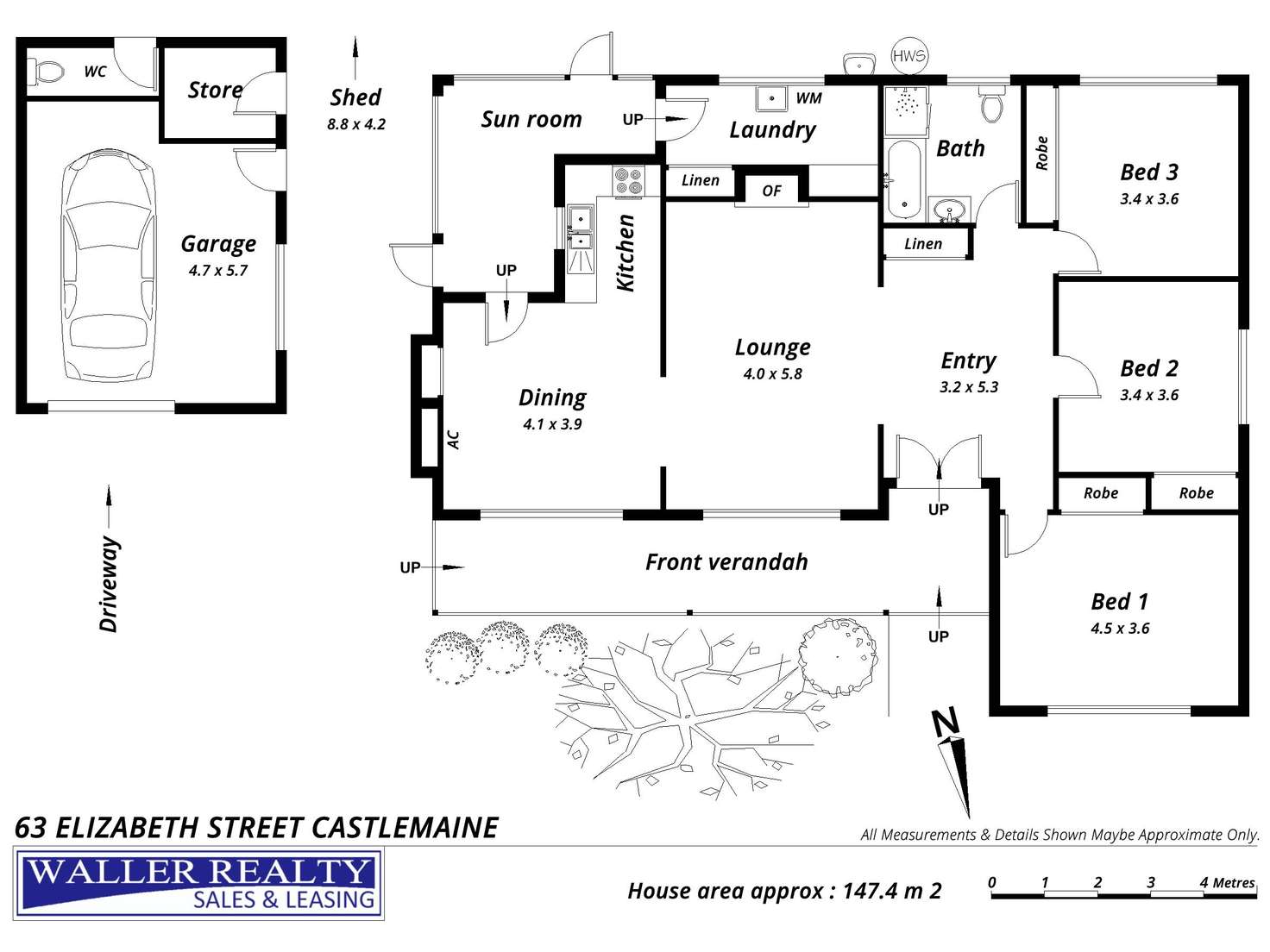 Floorplan of Homely house listing, 63 Elizabeth Street, Castlemaine VIC 3450