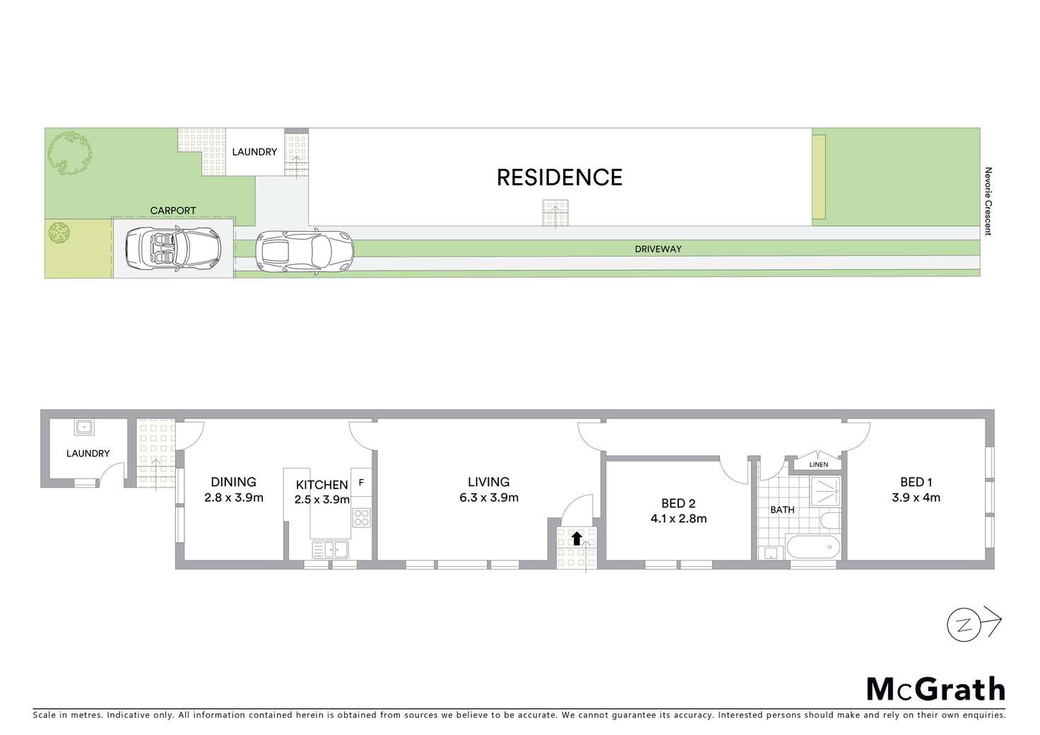 Floorplan of Homely semiDetached listing, 52 Nevorie Crescent, Maroubra NSW 2035