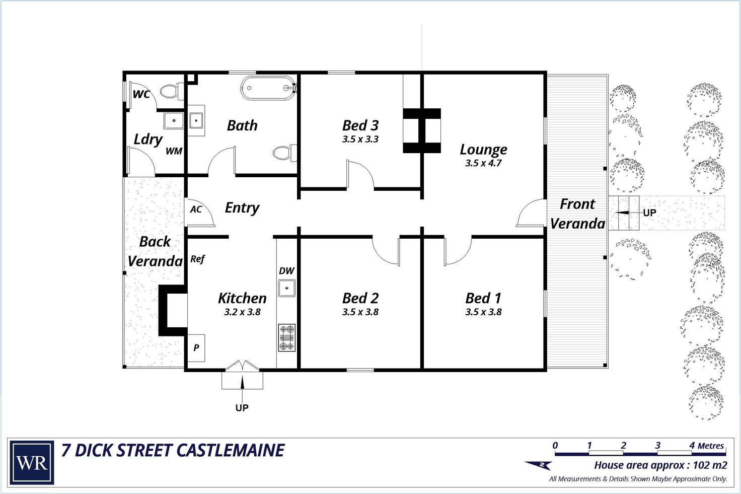 Floorplan of Homely house listing, 7 Dick Street, Castlemaine VIC 3450