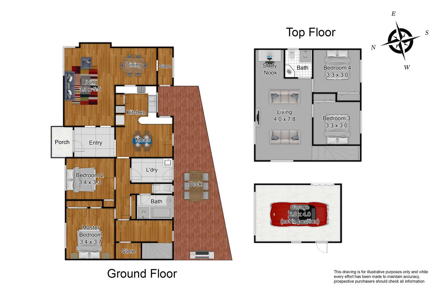 Floorplan of Homely house listing, 92 Darren Road, Keysborough VIC 3173
