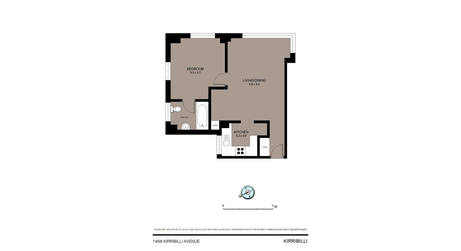 Floorplan of Homely apartment listing, 98 Kirribilli Avenue, Kirribilli NSW 2061