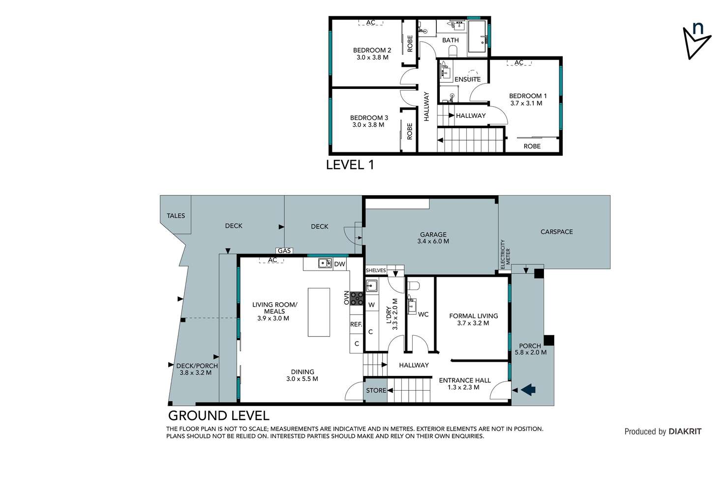 Floorplan of Homely townhouse listing, 4 Gourock Street, Reservoir VIC 3073