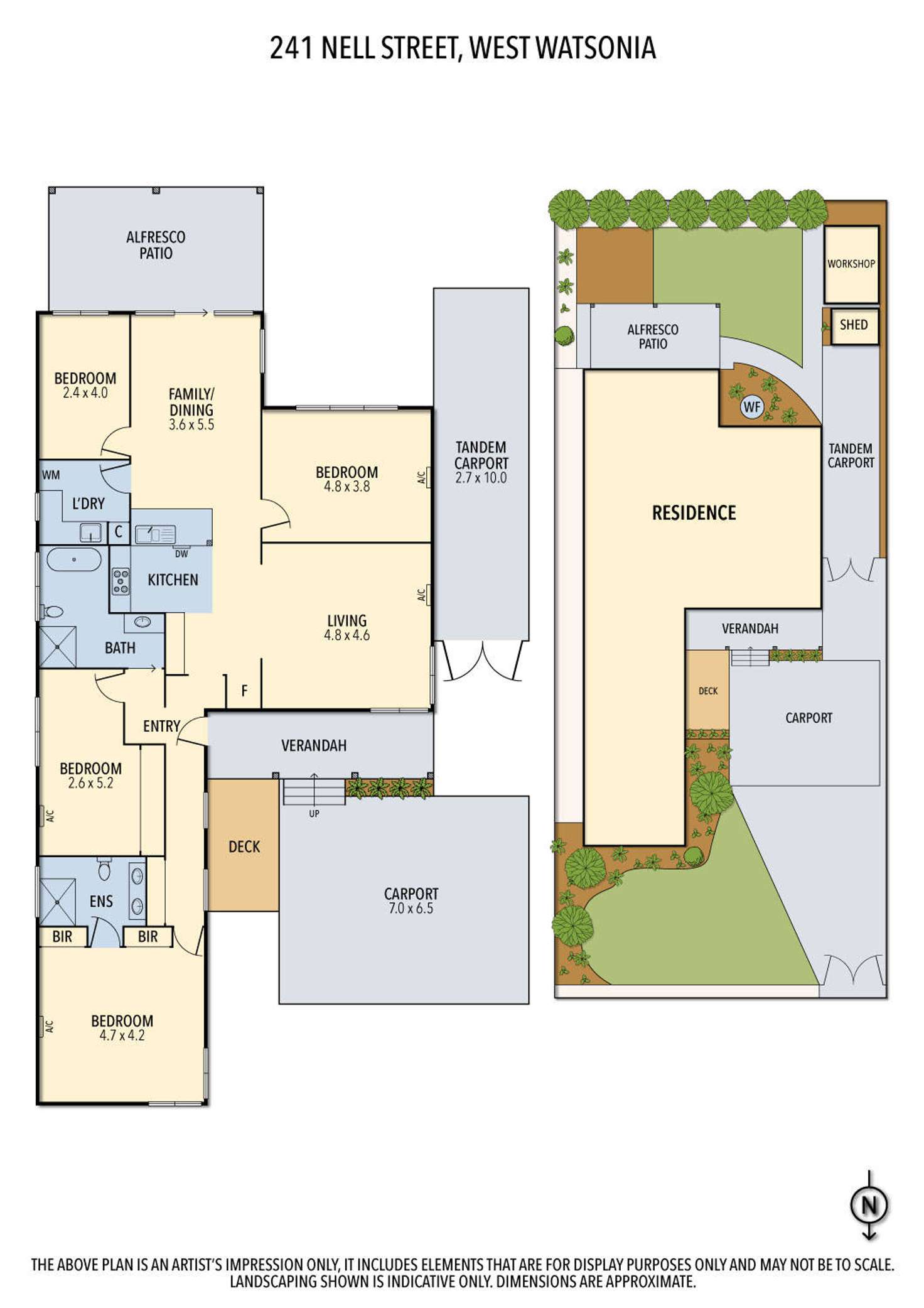 Floorplan of Homely house listing, 241 Nell Street West Street, Watsonia VIC 3087