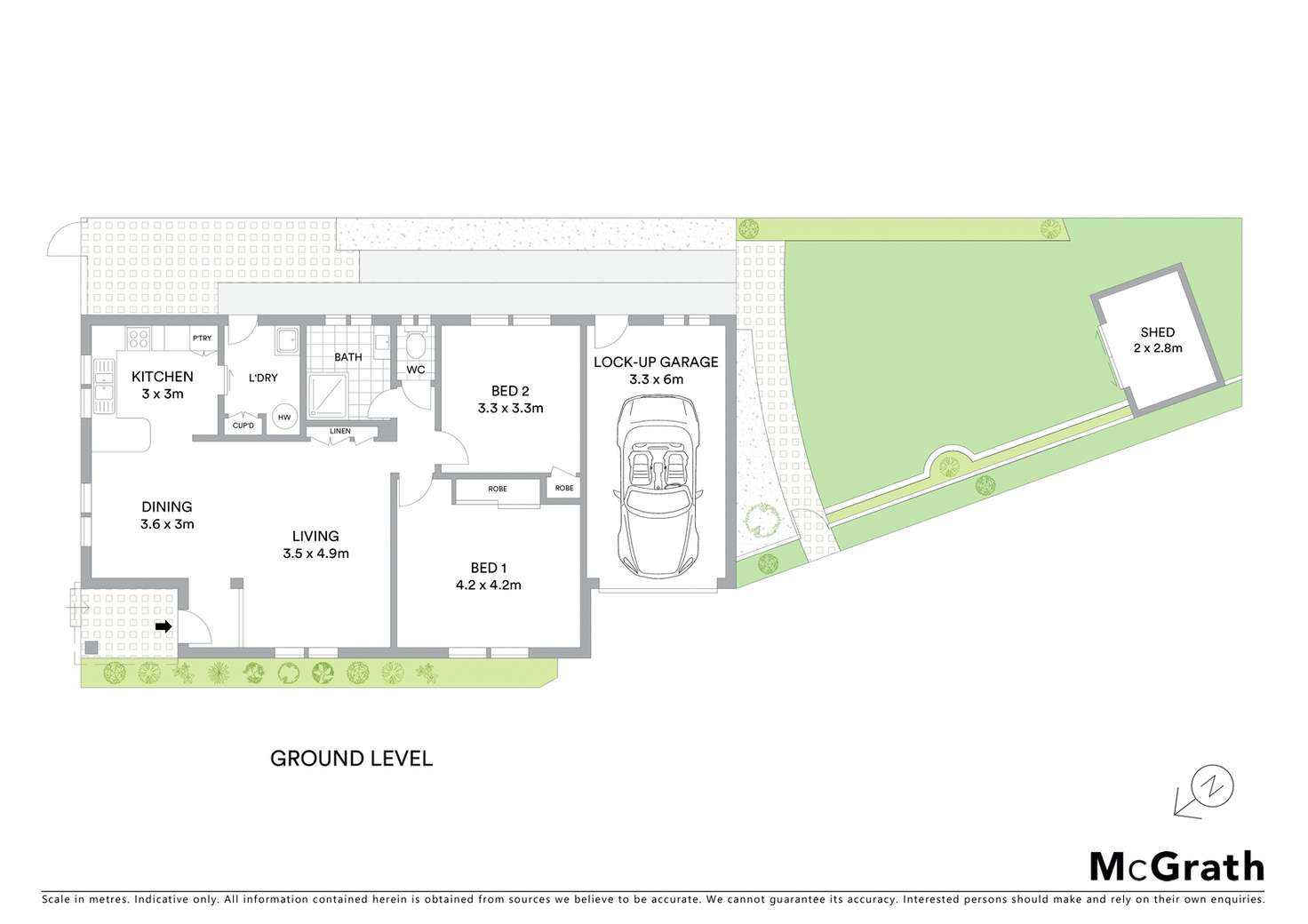 Floorplan of Homely villa listing, 1/107 Boronia Street, Sawtell NSW 2452