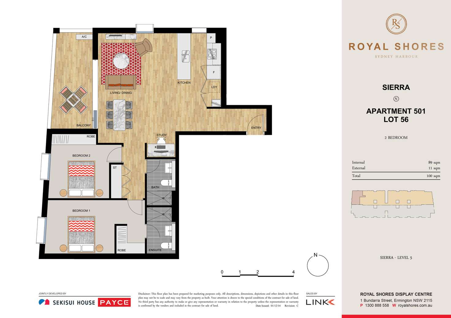 Floorplan of Homely apartment listing, 501/1 Allambie Street, Ermington NSW 2115