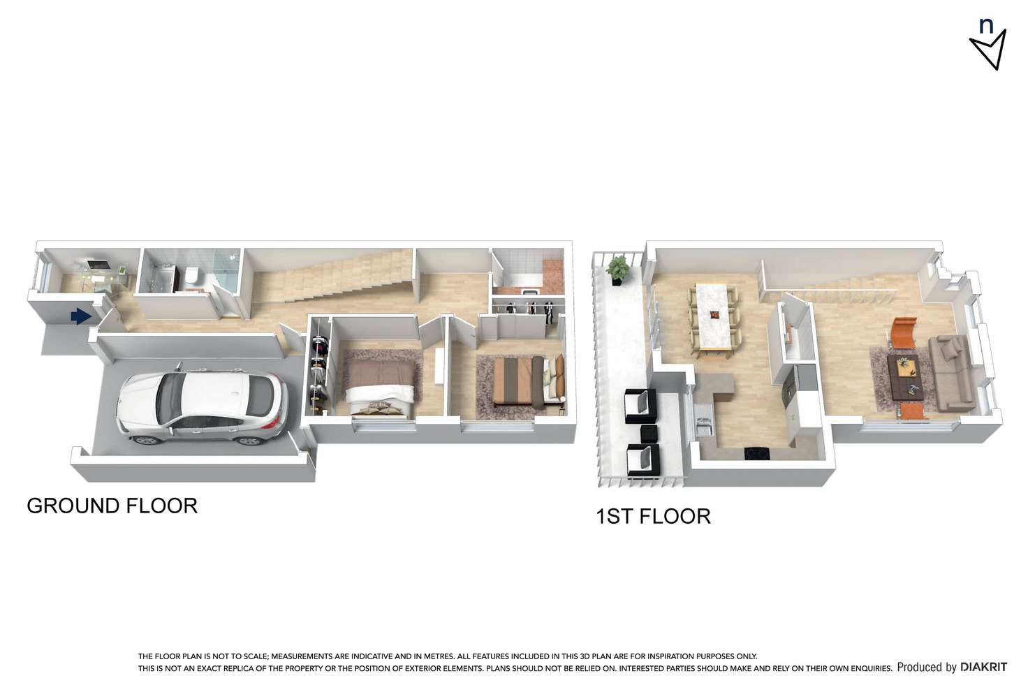 Floorplan of Homely townhouse listing, 6 Mustang Lane, Thomastown VIC 3074