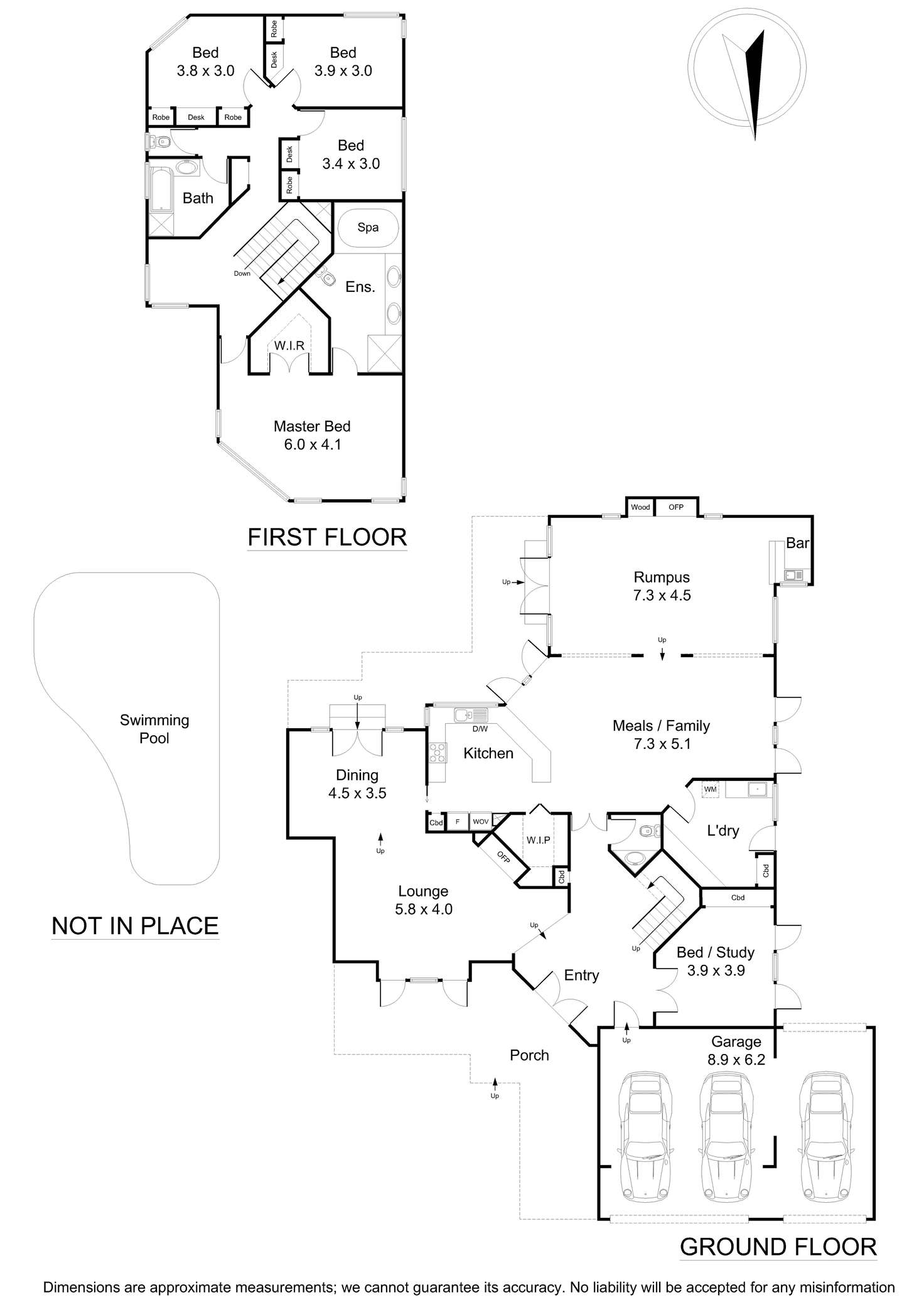 Floorplan of Homely house listing, 6 Mourik Court, Wantirna VIC 3152