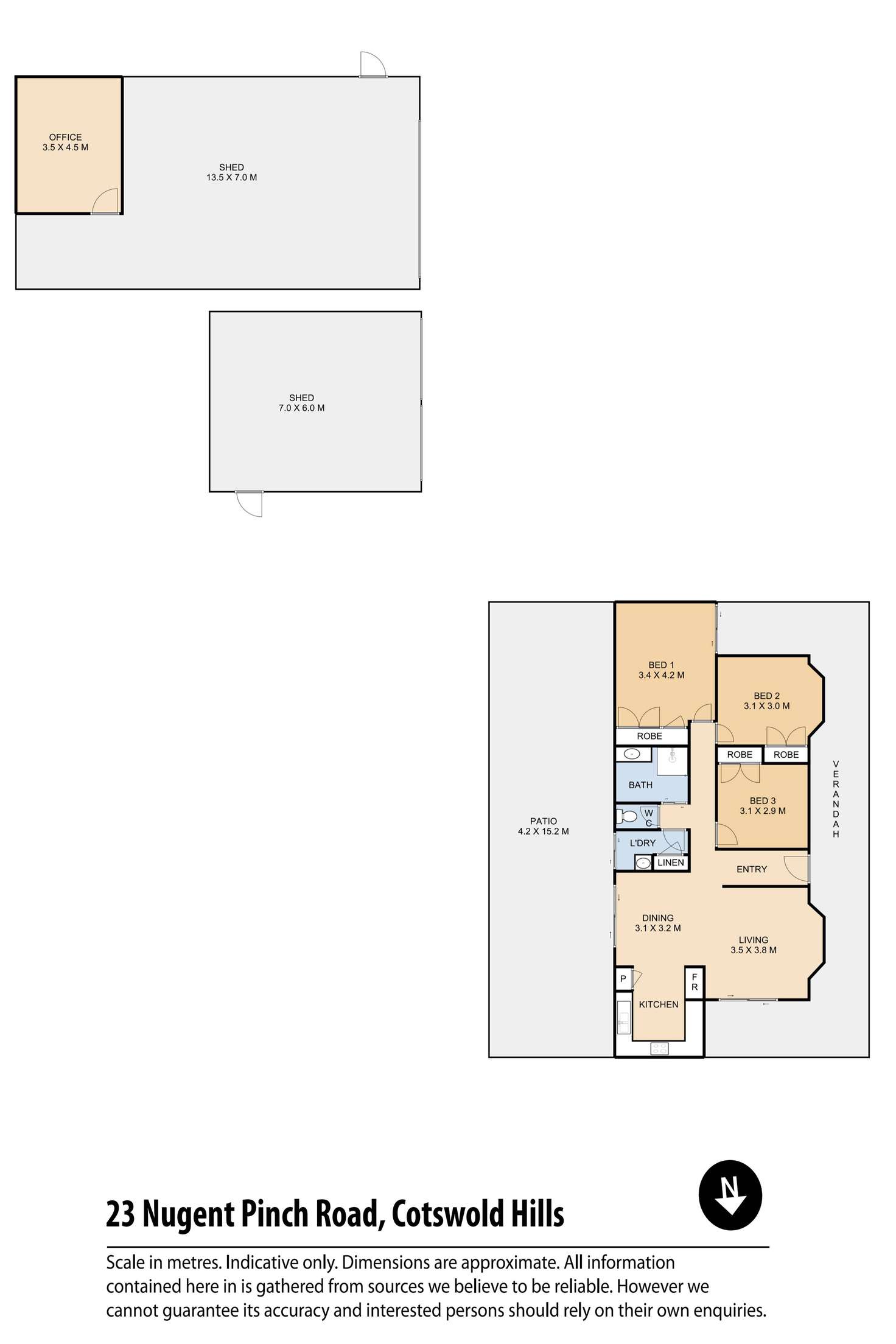 Floorplan of Homely house listing, 23 Nugent Pinch Road, Cotswold Hills QLD 4350