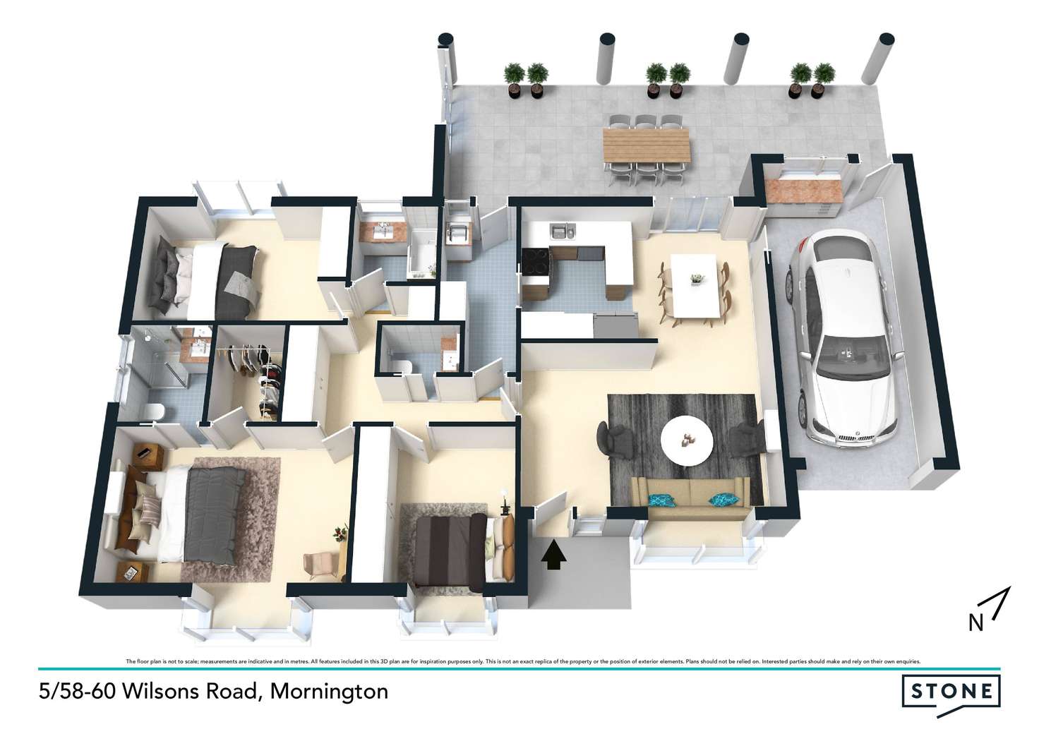 Floorplan of Homely unit listing, 5/58-60 Wilsons Road, Mornington VIC 3931