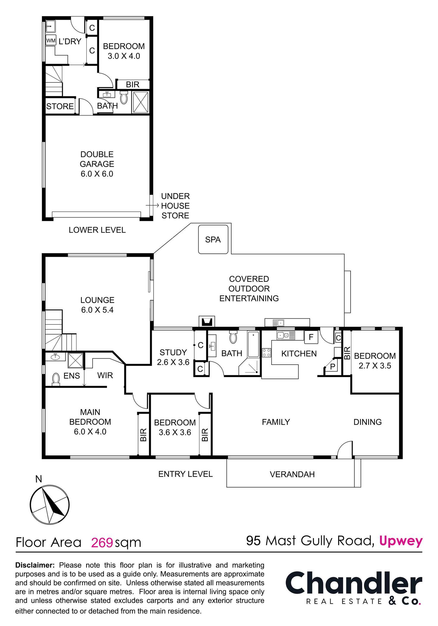 Floorplan of Homely house listing, 95 Mast Gully Road, Upwey VIC 3158