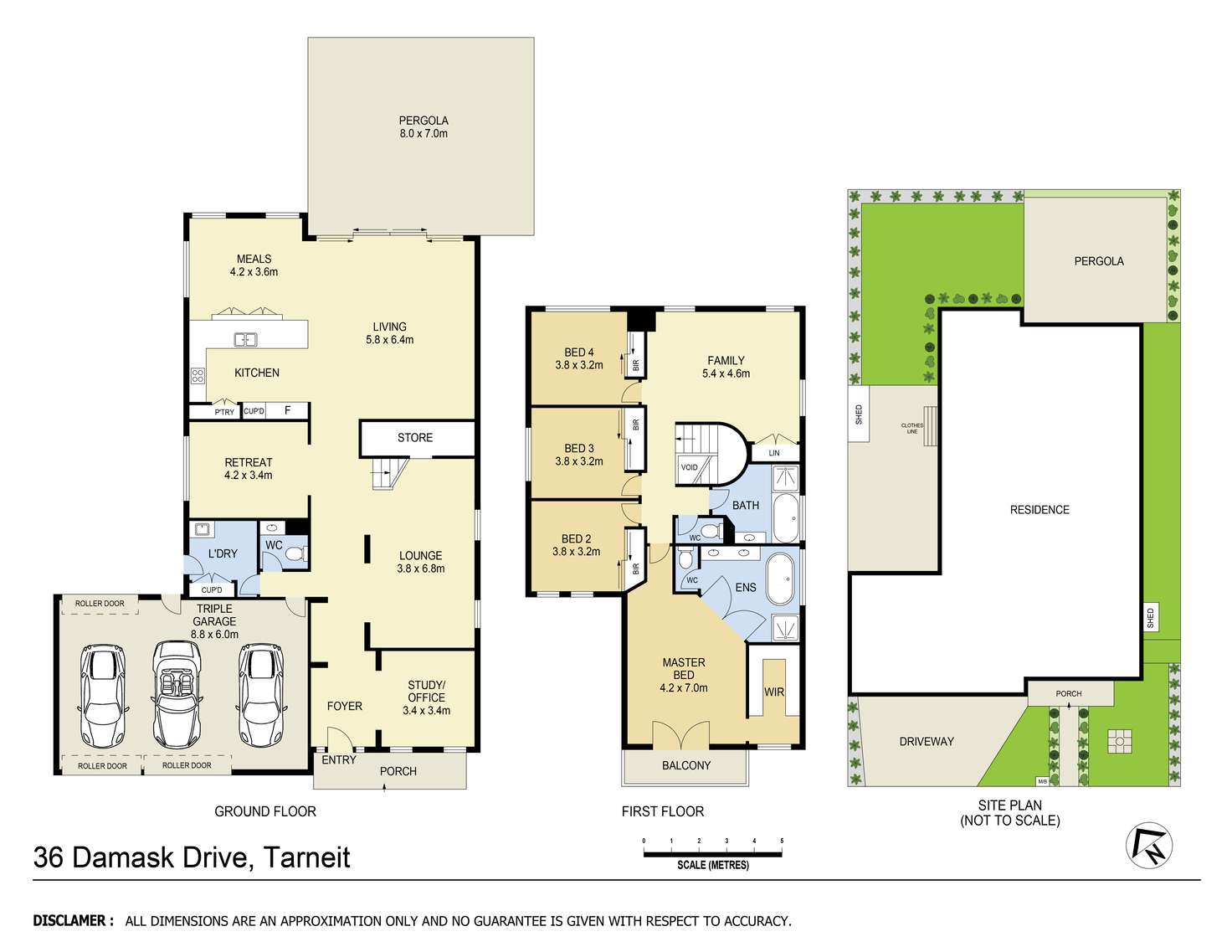 Floorplan of Homely house listing, 36 Damask Drive, Tarneit VIC 3029