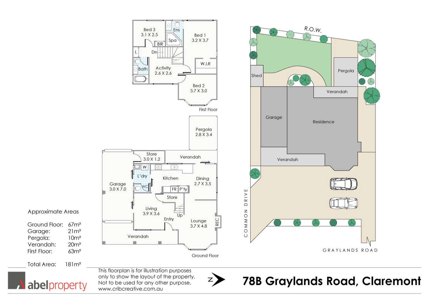 Floorplan of Homely house listing, 78b Graylands Road, Claremont WA 6010