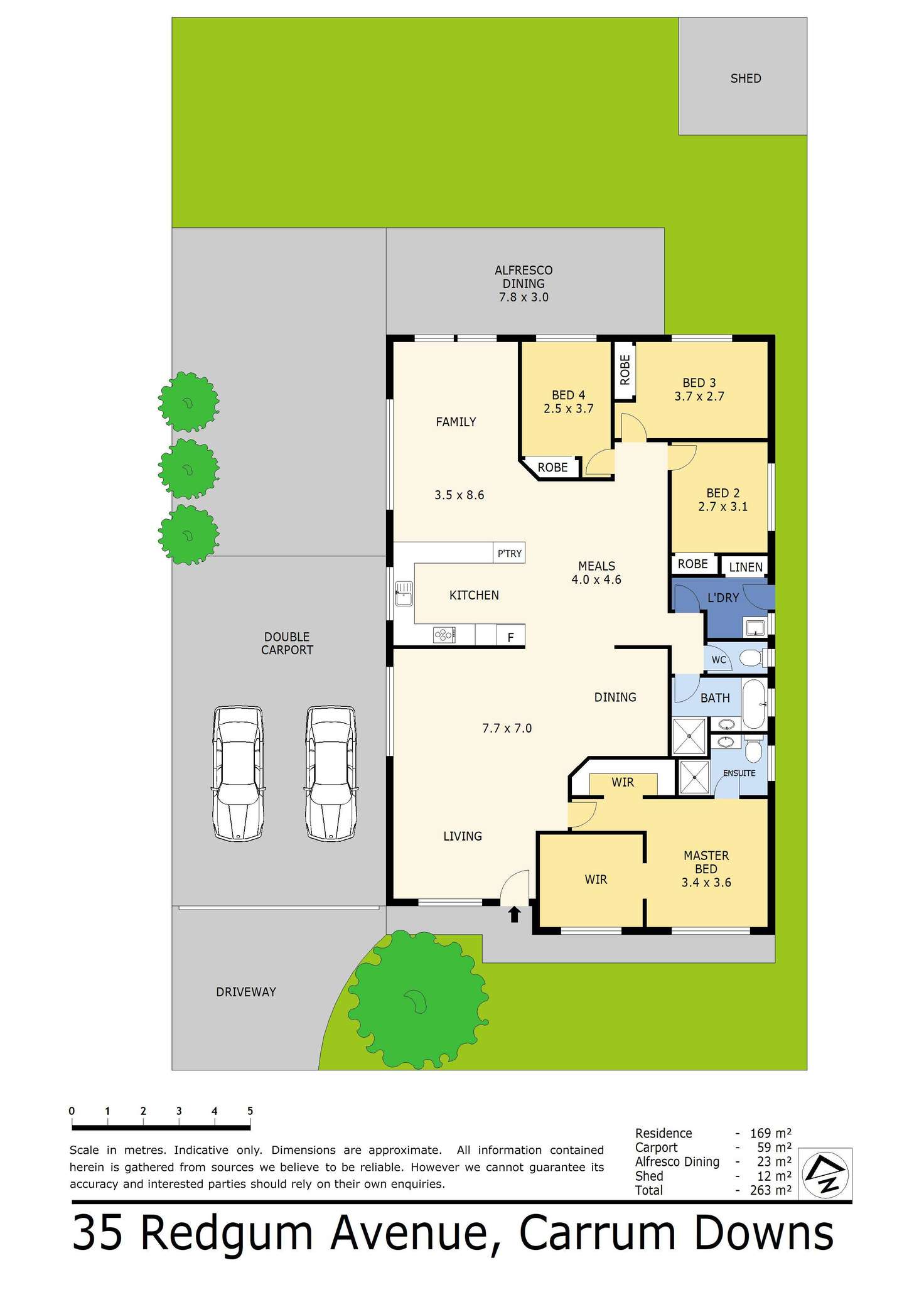 Floorplan of Homely house listing, 35 Redgum Avenue, Carrum Downs VIC 3201