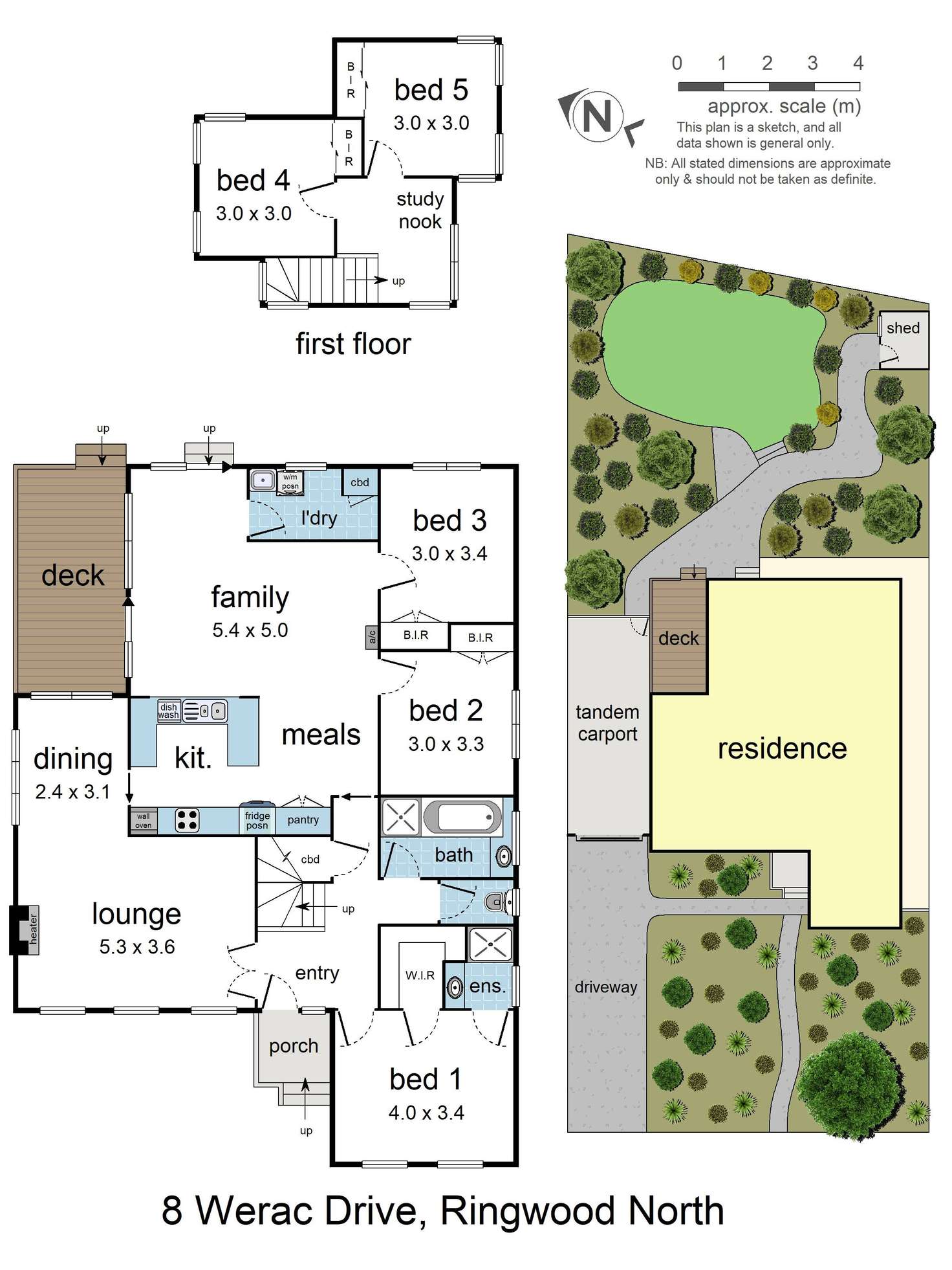 Floorplan of Homely house listing, 8 Werac Drive, Ringwood North VIC 3134