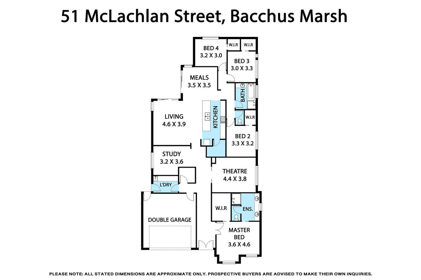 Floorplan of Homely house listing, 51 McLachlan Street, Bacchus Marsh VIC 3340