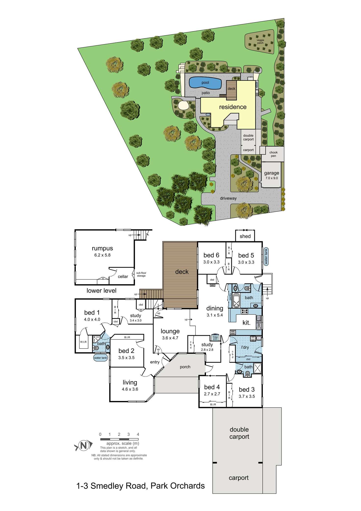 Floorplan of Homely house listing, 1-3 Smedley Road, Park Orchards VIC 3114