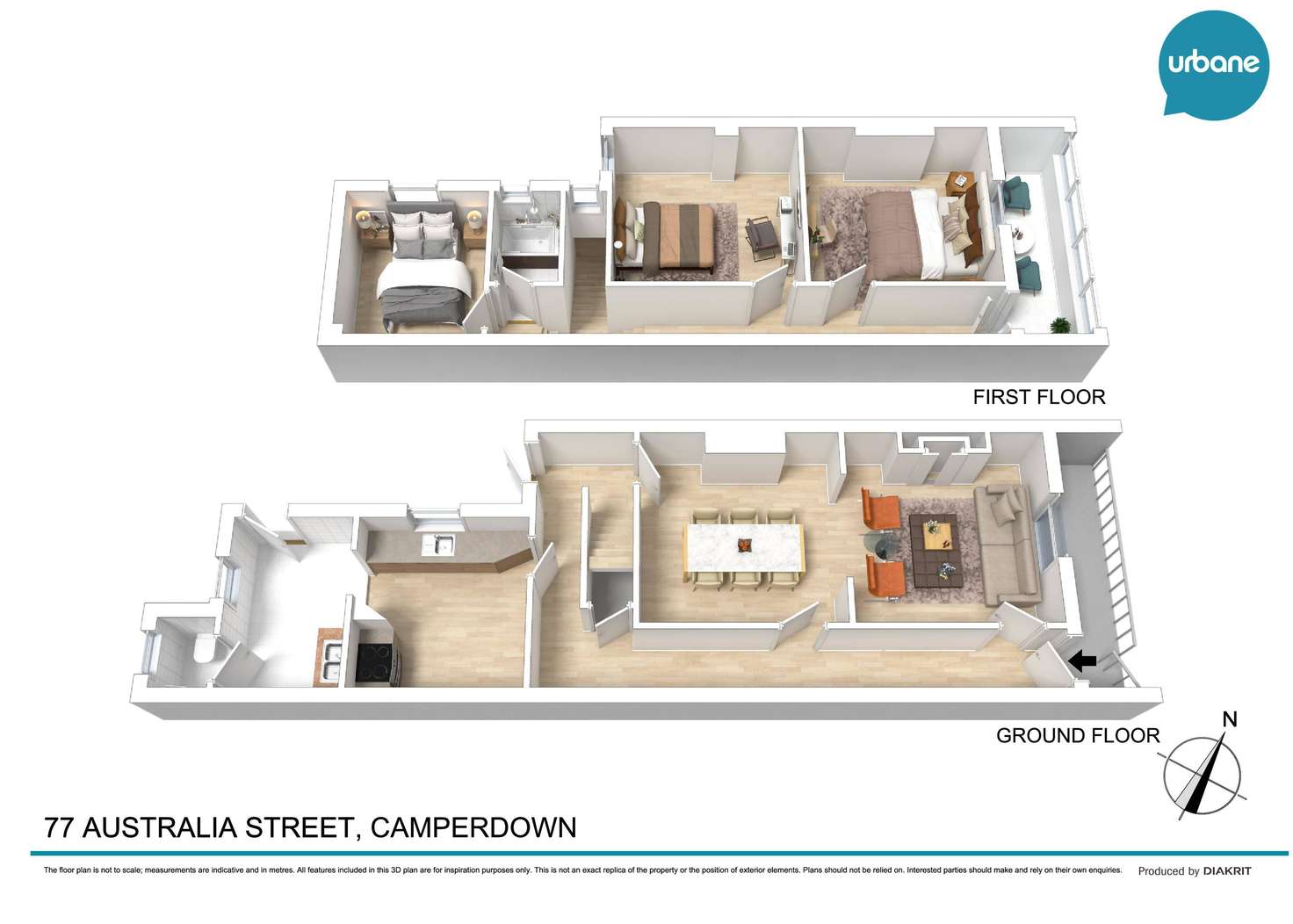 Floorplan of Homely terrace listing, 77 Australia Street, Camperdown NSW 2050