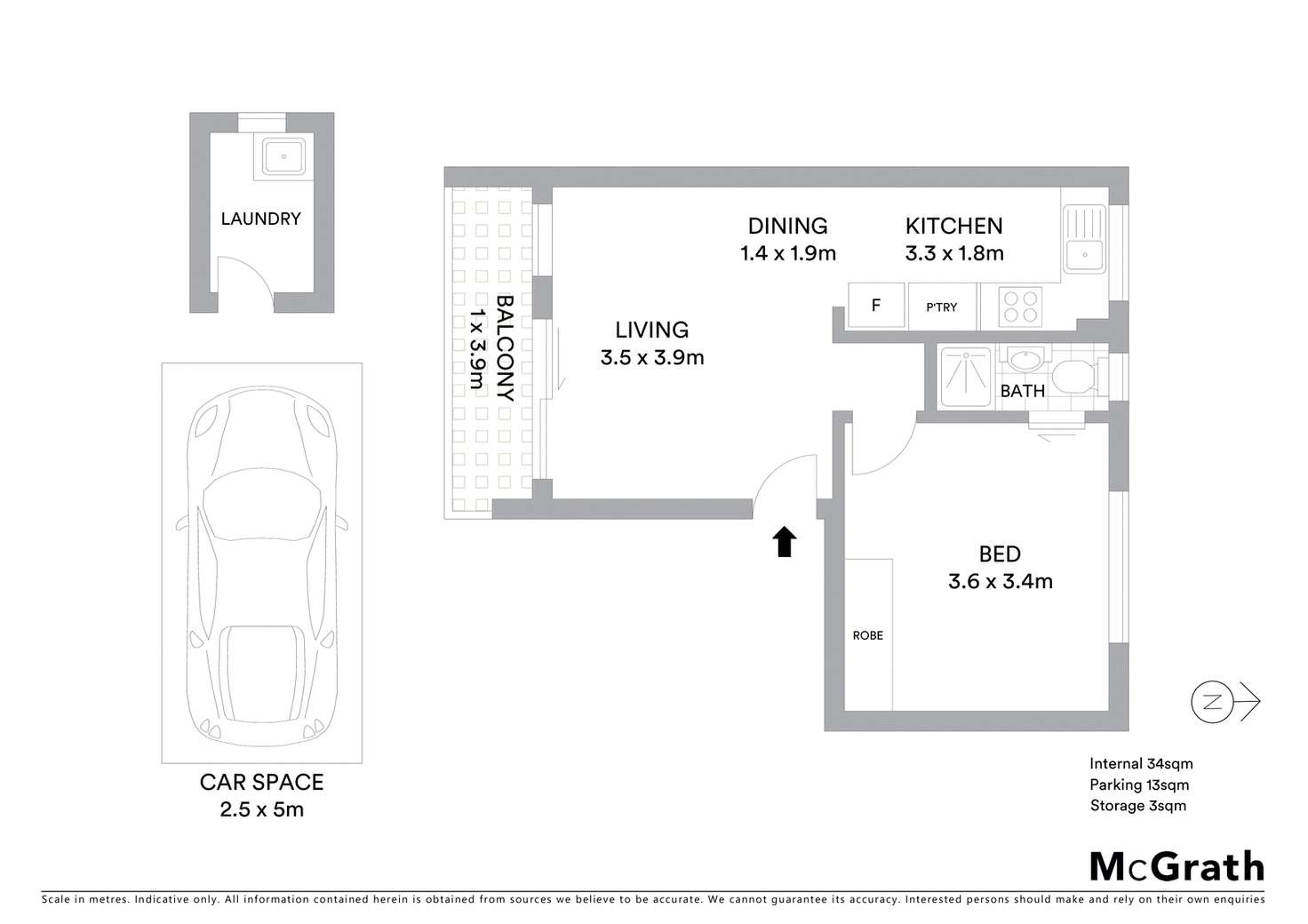 Floorplan of Homely apartment listing, 9/12 Pearson Street, Gladesville NSW 2111