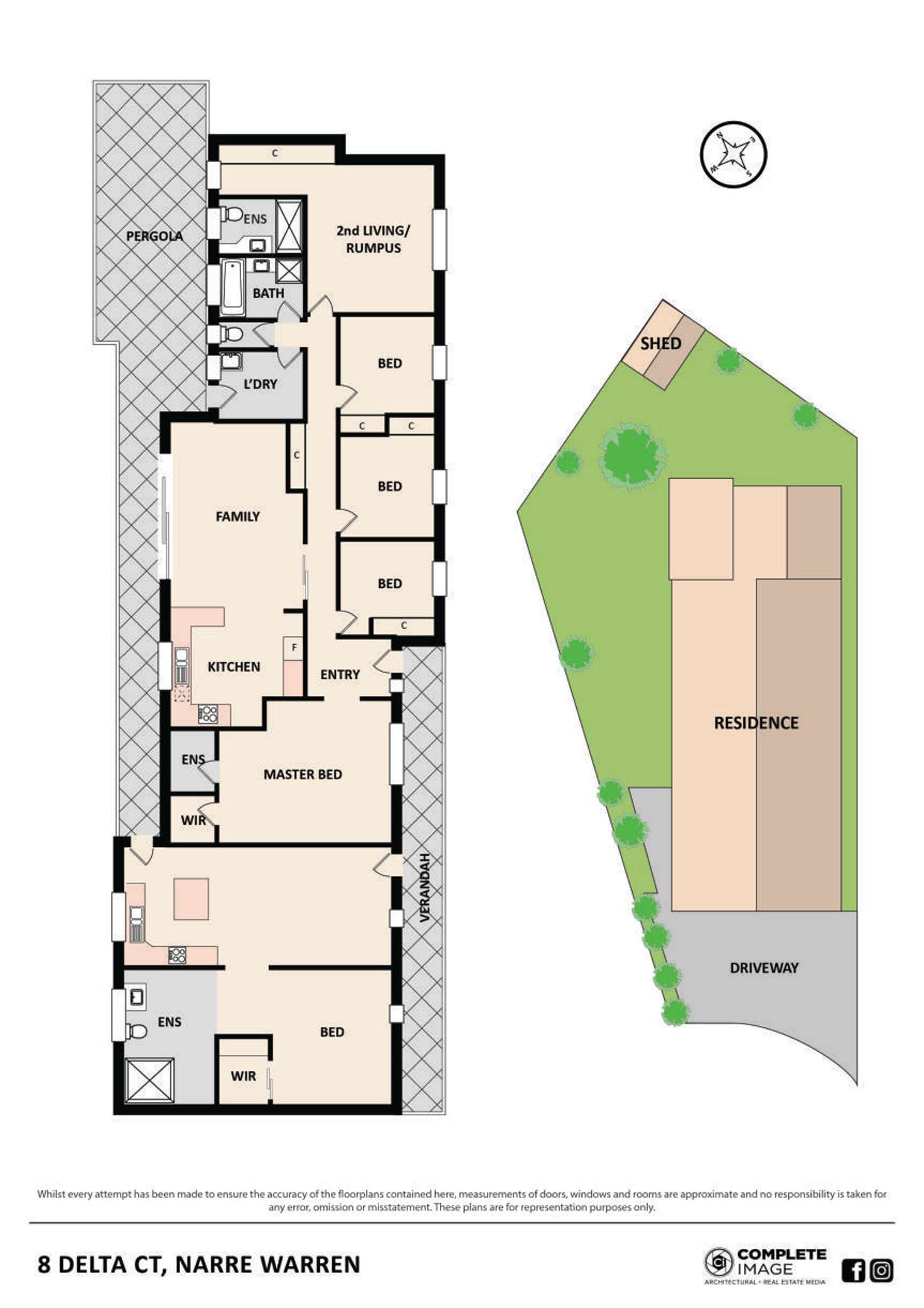 Floorplan of Homely house listing, 8 Delta Court, Narre Warren VIC 3805