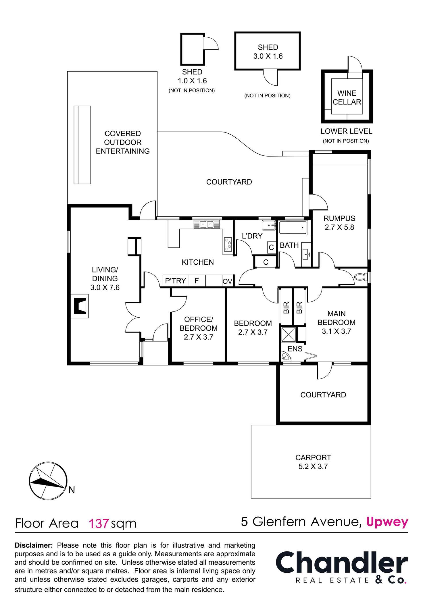 Floorplan of Homely house listing, 5 Glenfern Avenue, Upwey VIC 3158
