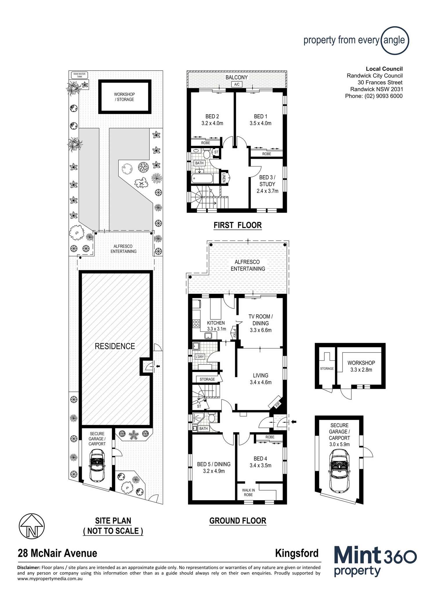 Floorplan of Homely house listing, 28 McNair Avenue, Kingsford NSW 2032