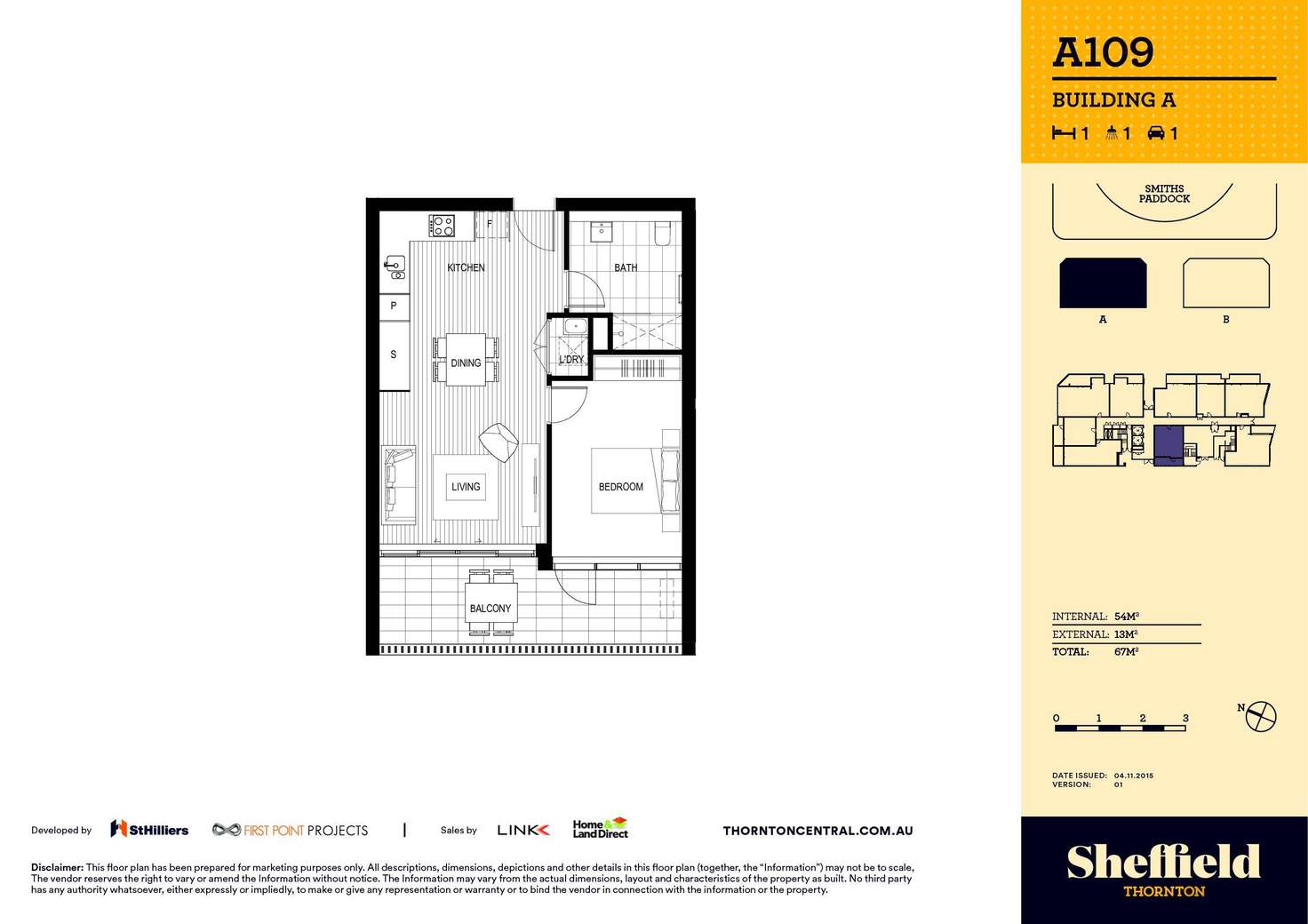 Floorplan of Homely apartment listing, 109/8 Aviators Way, Penrith NSW 2750