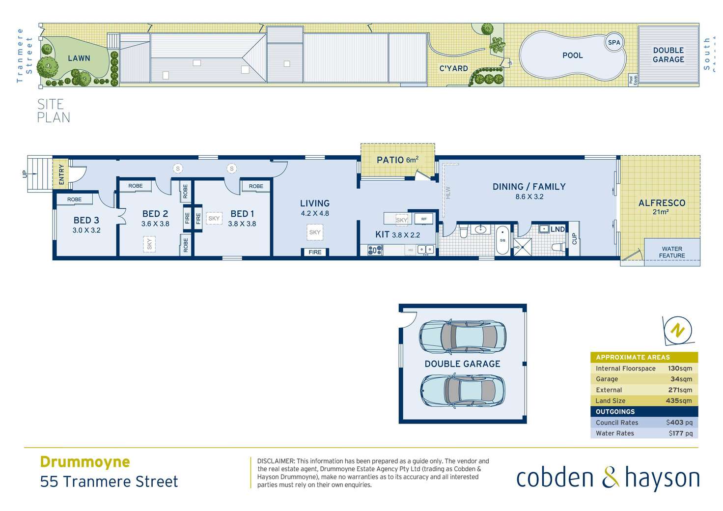 Floorplan of Homely house listing, 55 Tranmere Street, Drummoyne NSW 2047