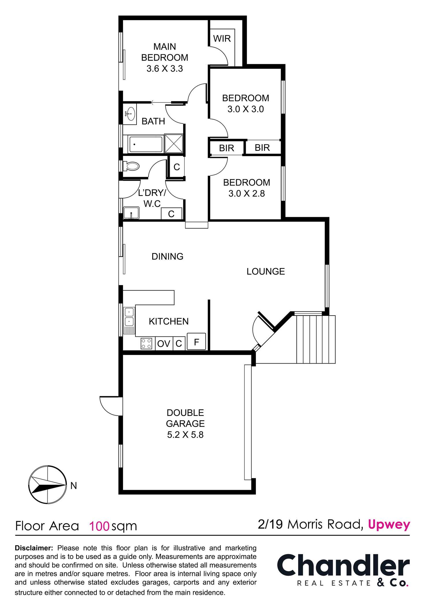Floorplan of Homely unit listing, 2/19 Morris Road, Upwey VIC 3158