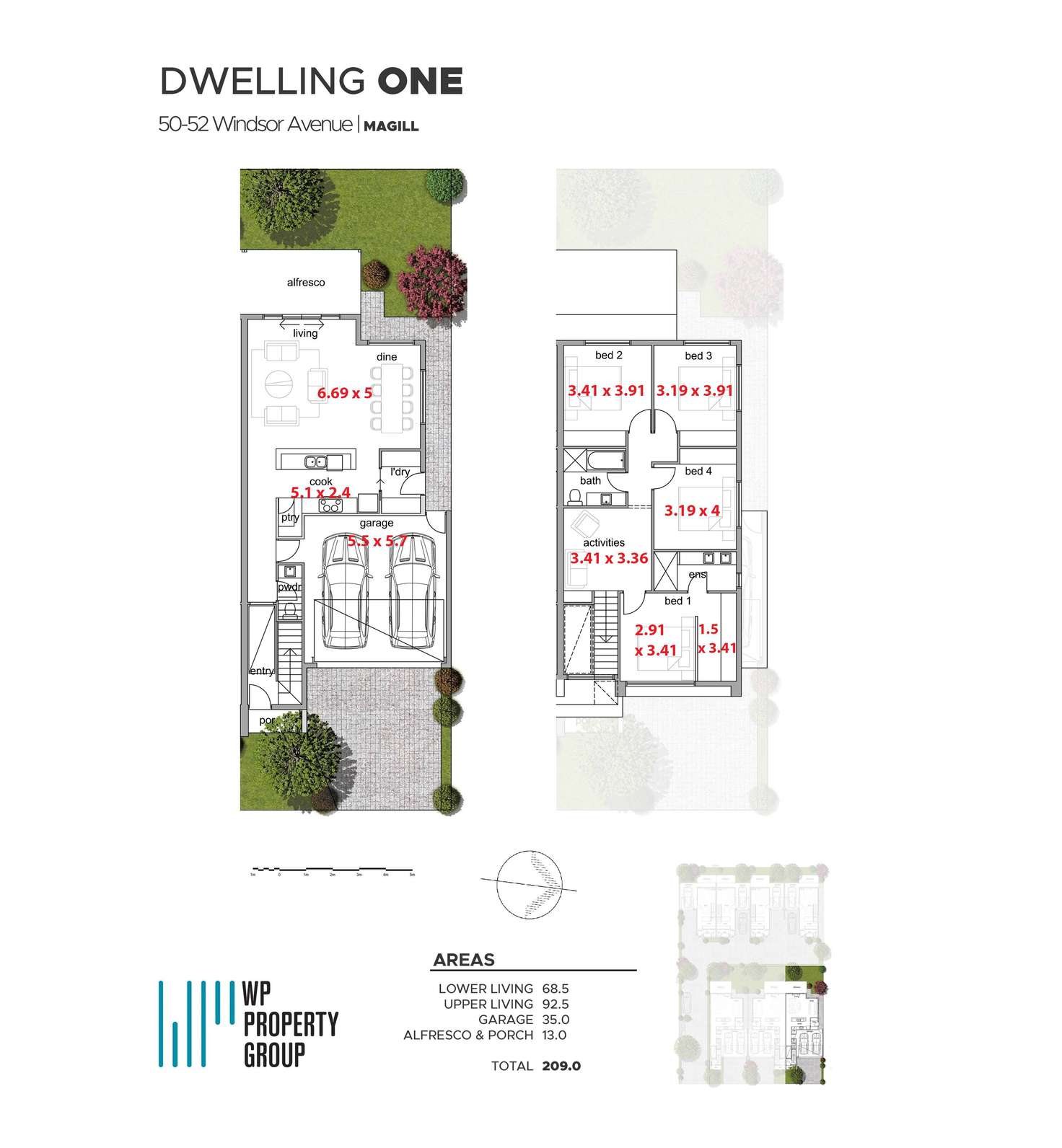 Floorplan of Homely house listing, 52B Windsor Avenue, Magill SA 5072