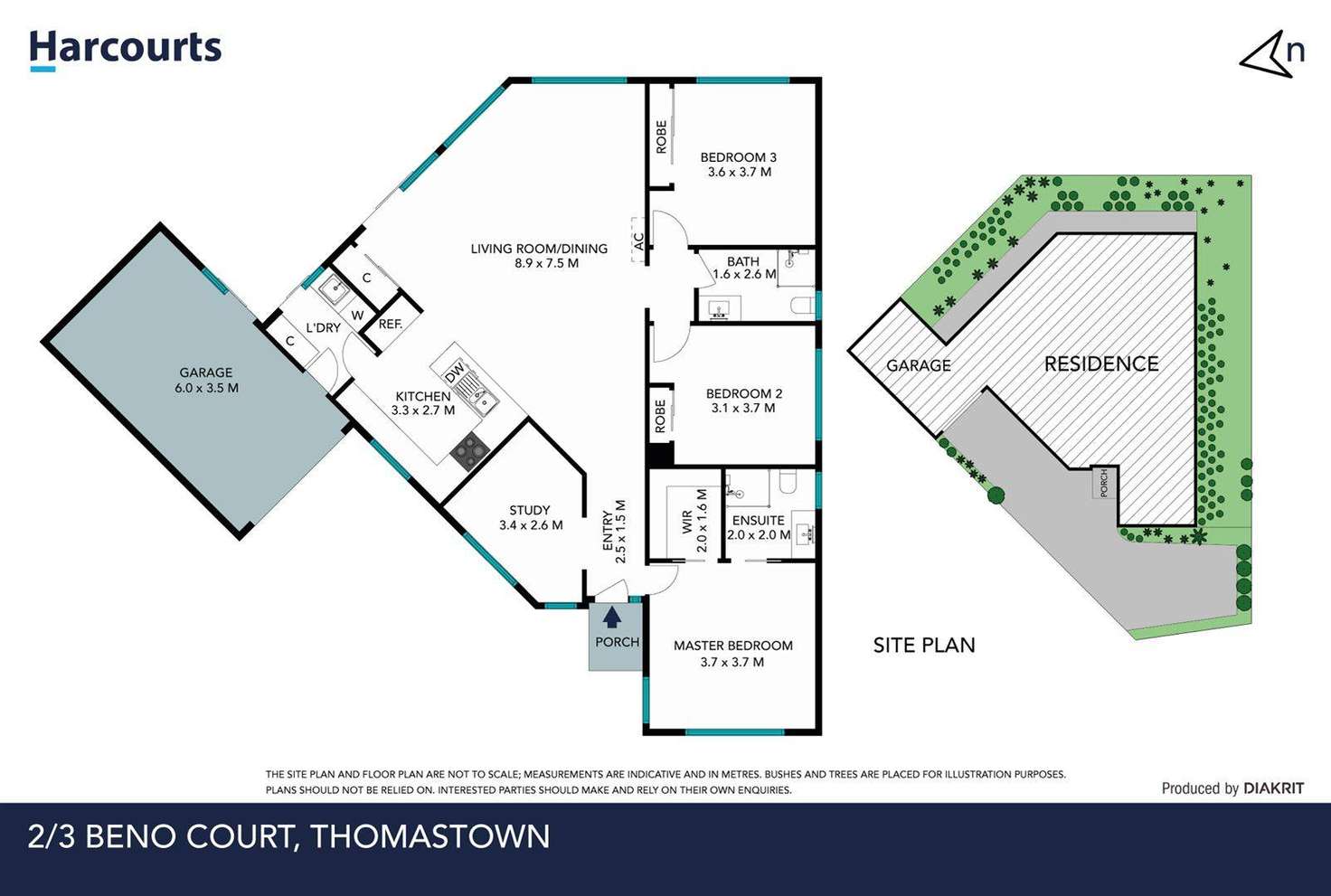 Floorplan of Homely unit listing, 2/3 Beno Court, Thomastown VIC 3074