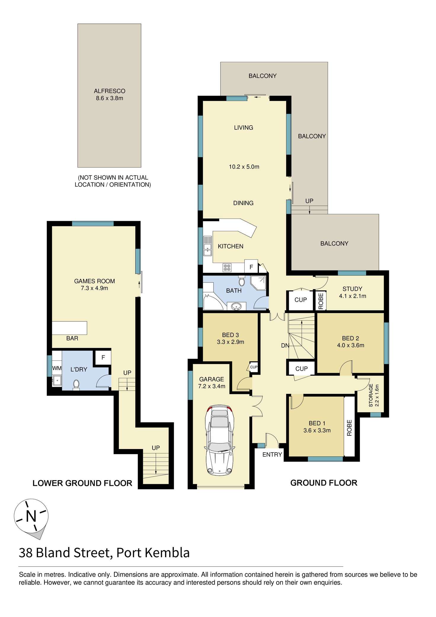Floorplan of Homely house listing, 38 Bland Street, Port Kembla NSW 2505