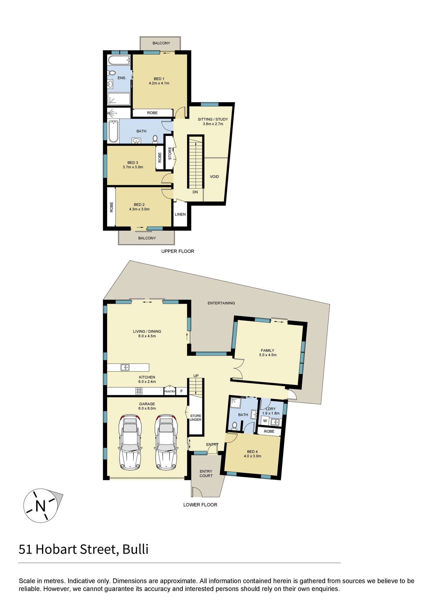 Floorplan of Homely house listing, 51 Hobart Street, Bulli NSW 2516