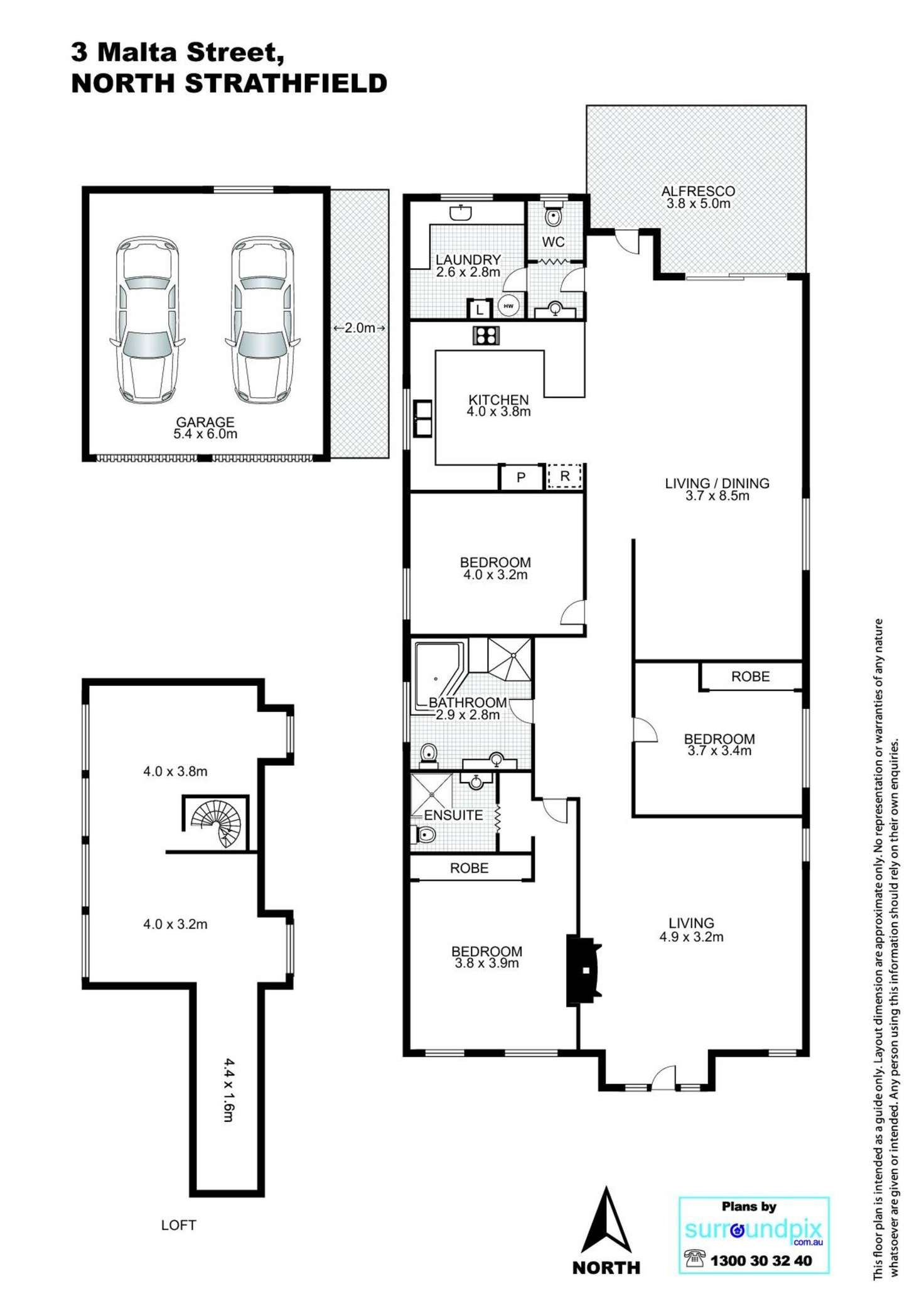 Floorplan of Homely house listing, 3 Malta Street, North Strathfield NSW 2137