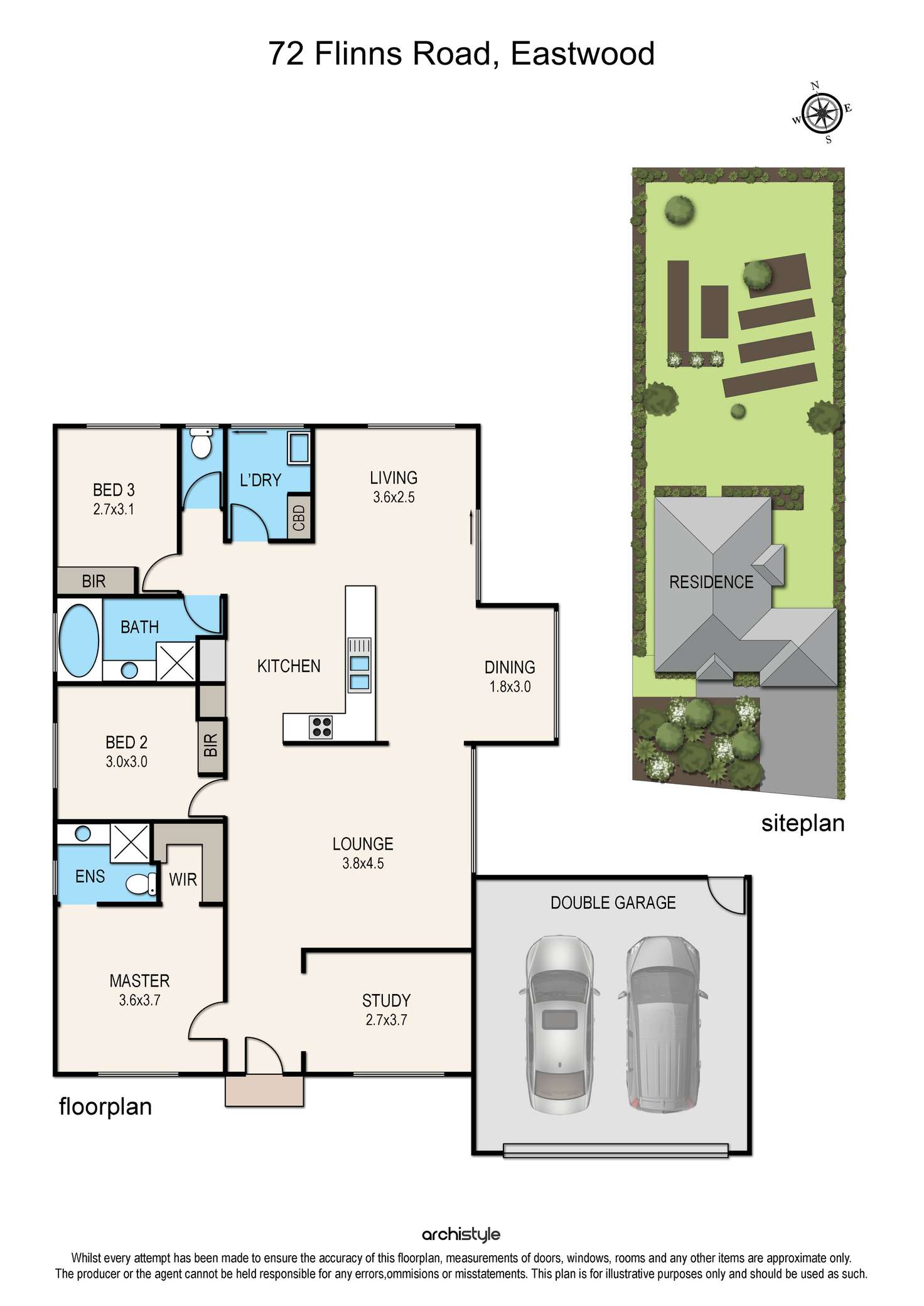 Floorplan of Homely house listing, 72 Flinns Road, Eastwood VIC 3875