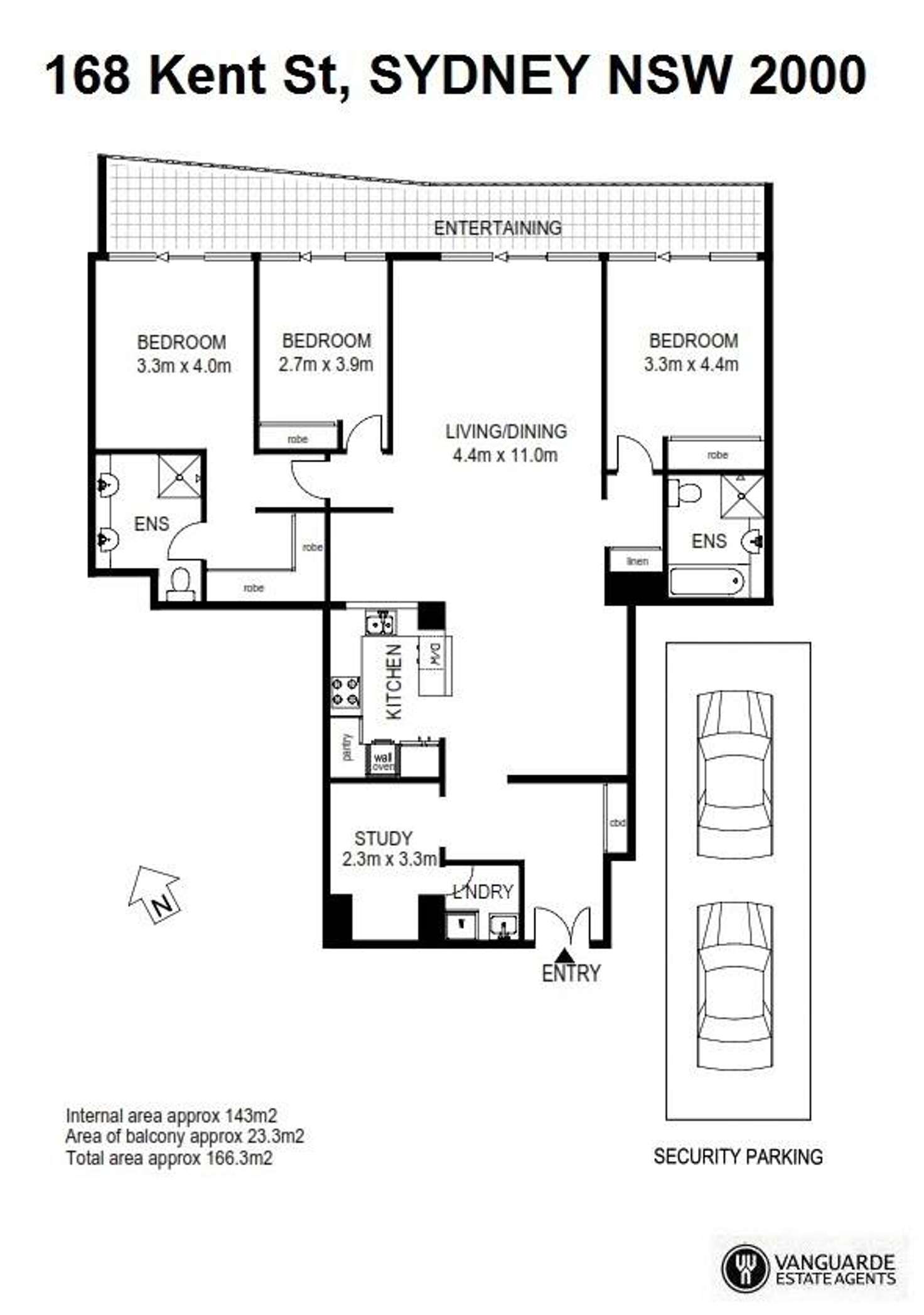 Floorplan of Homely apartment listing, 168 Kent Street, Sydney NSW 2000