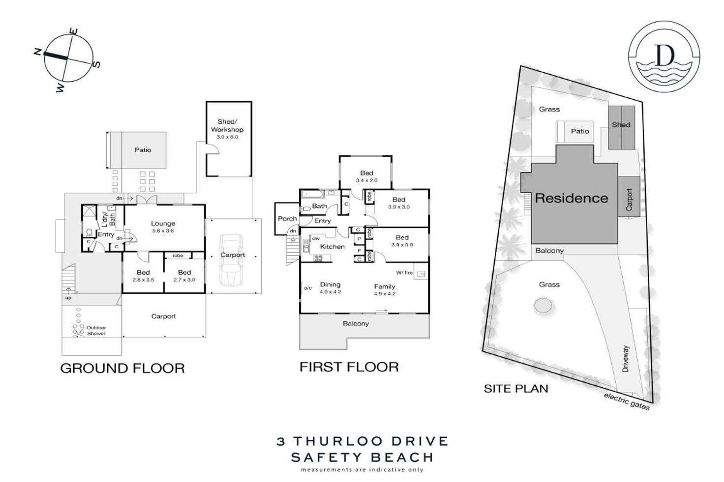 Floorplan of Homely house listing, 3 Thurloo Drive, Safety Beach VIC 3936