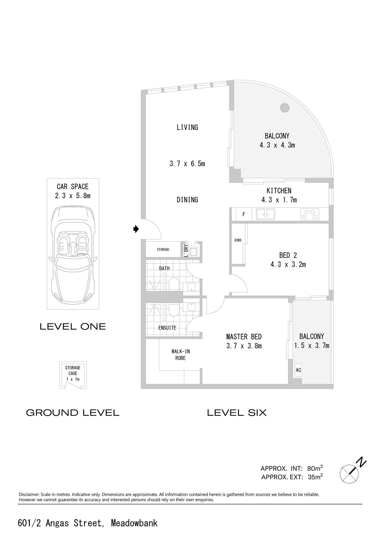 Floorplan of Homely apartment listing, 601/2 Angas Street, Meadowbank NSW 2114