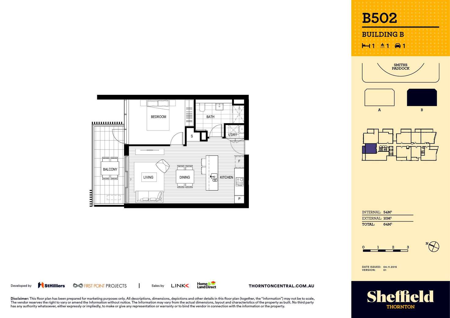 Floorplan of Homely apartment listing, 502/10 Aviators Way, Penrith NSW 2750