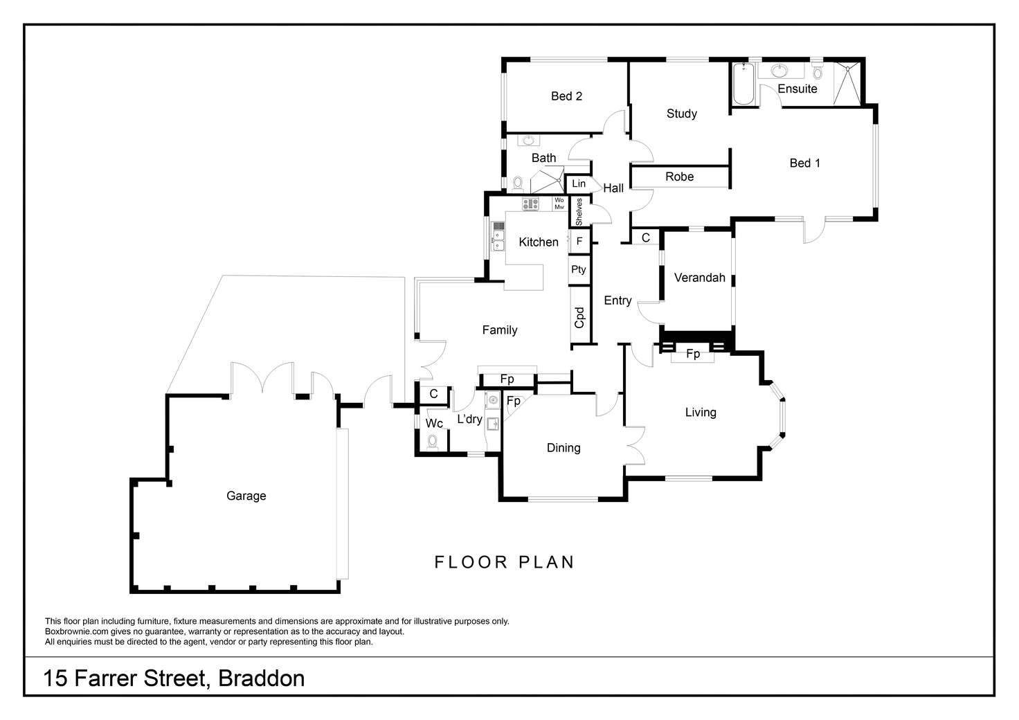 Floorplan of Homely house listing, 15 Farrer Street, Braddon ACT 2612