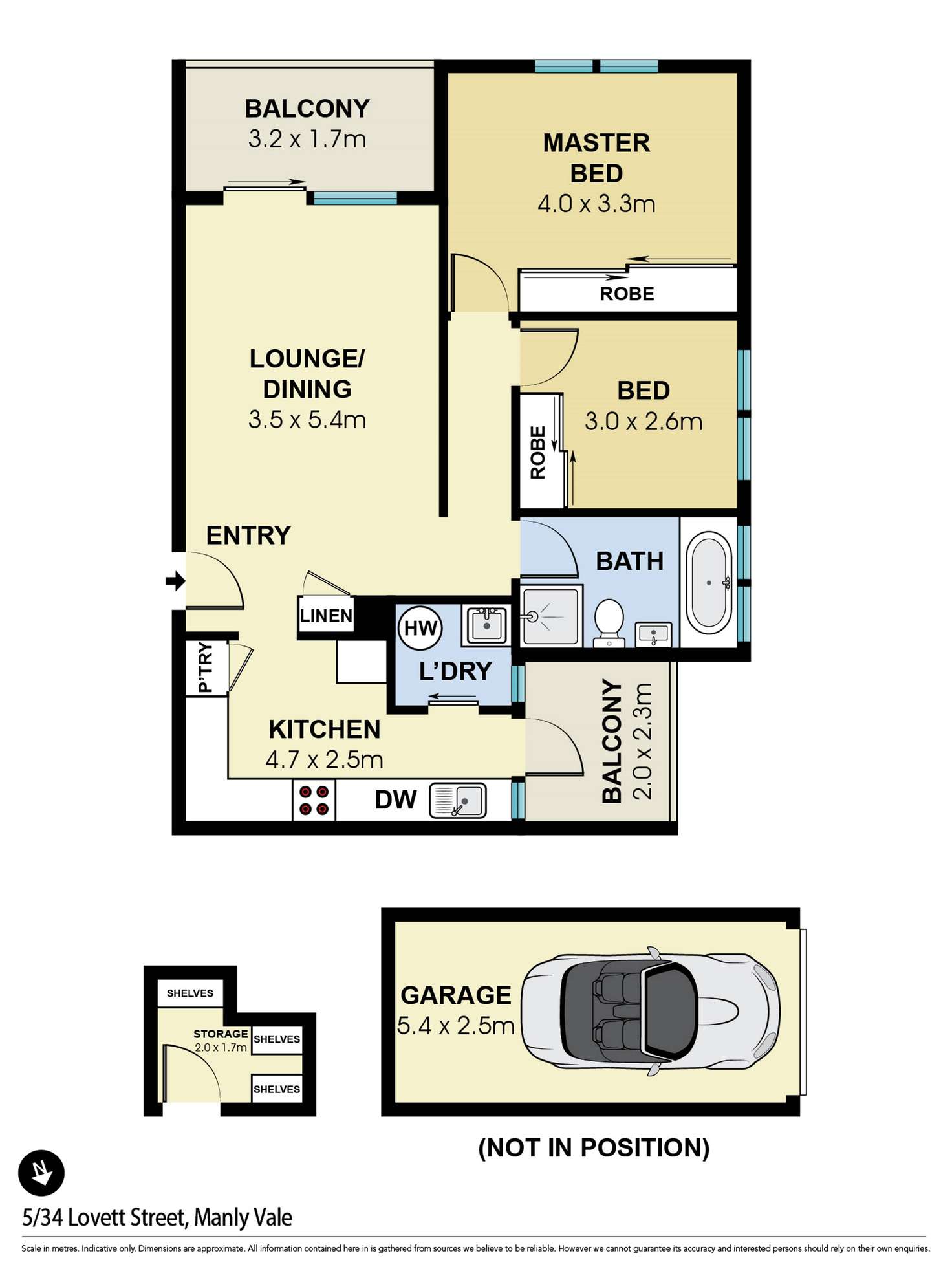 Floorplan of Homely apartment listing, 5/34 Lovett Street, Manly Vale NSW 2093