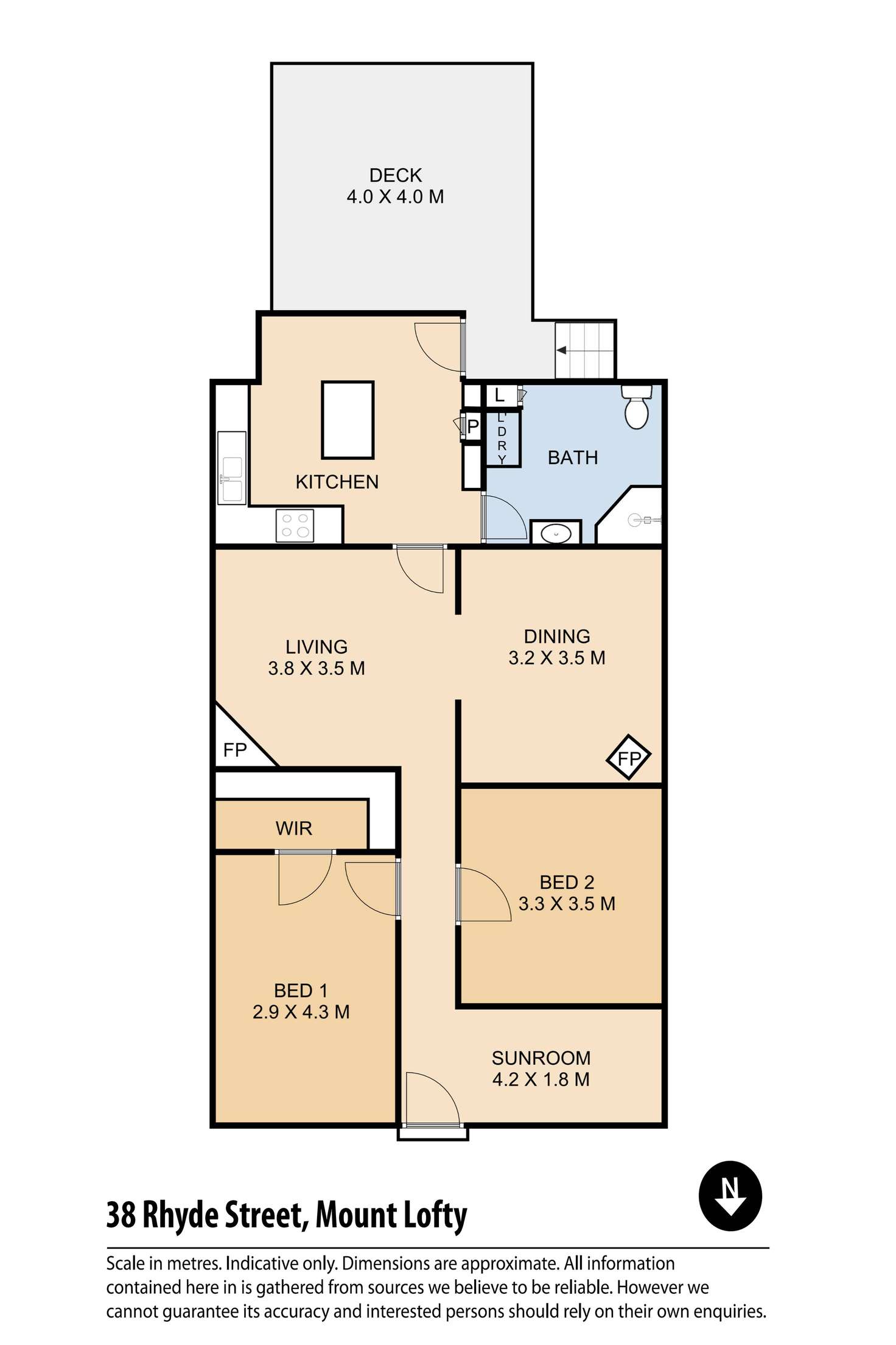 Floorplan of Homely house listing, 38 Rhyde Street, Mount Lofty QLD 4350