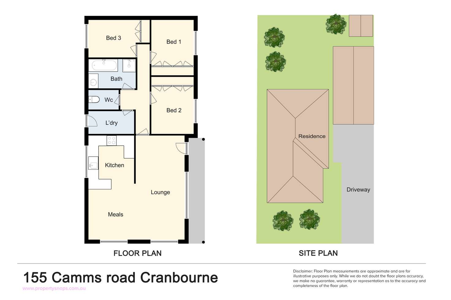 Floorplan of Homely house listing, 155 Camms Road, Cranbourne VIC 3977